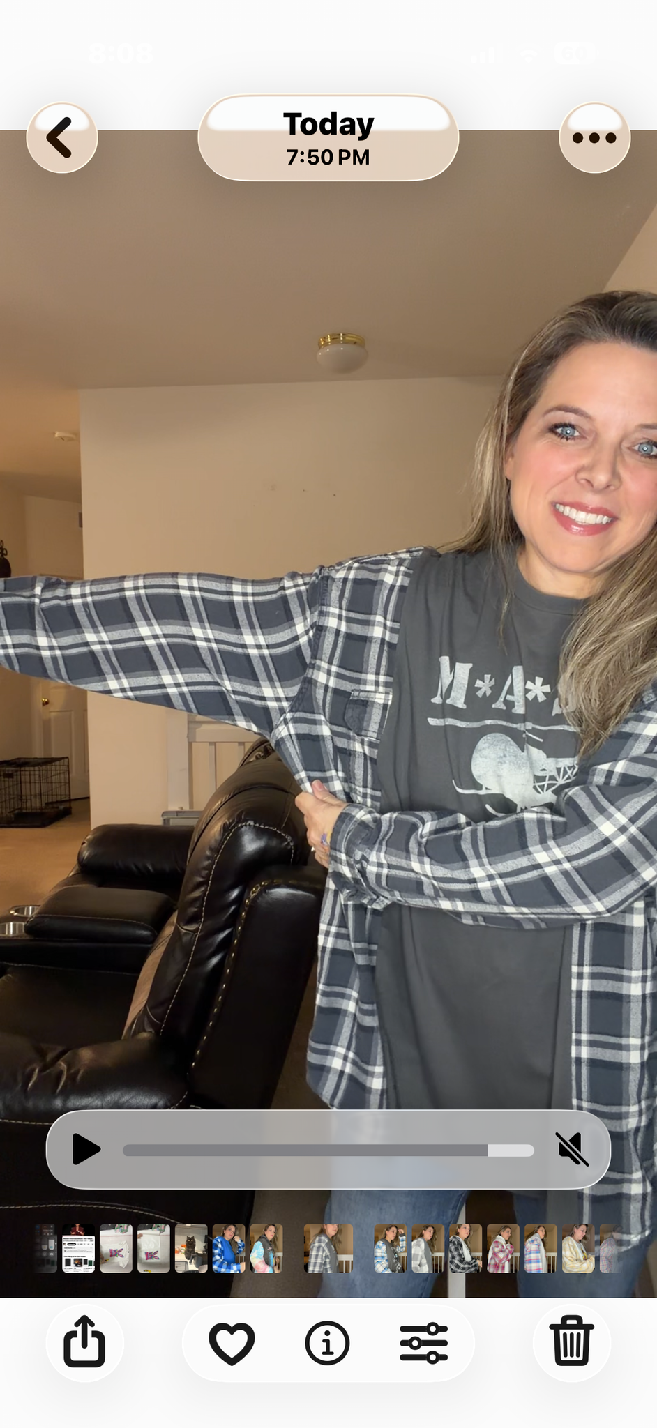 Upcycled Mash - women's 2X T-shirt with flannel sleeves