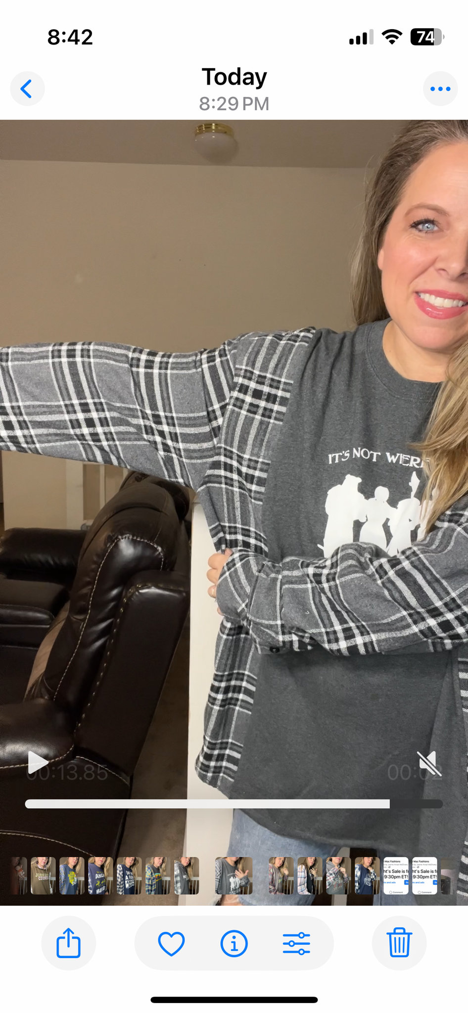 Upcycled Wizard of Oz – women’s 3X – T-shirt with flannel sleeves