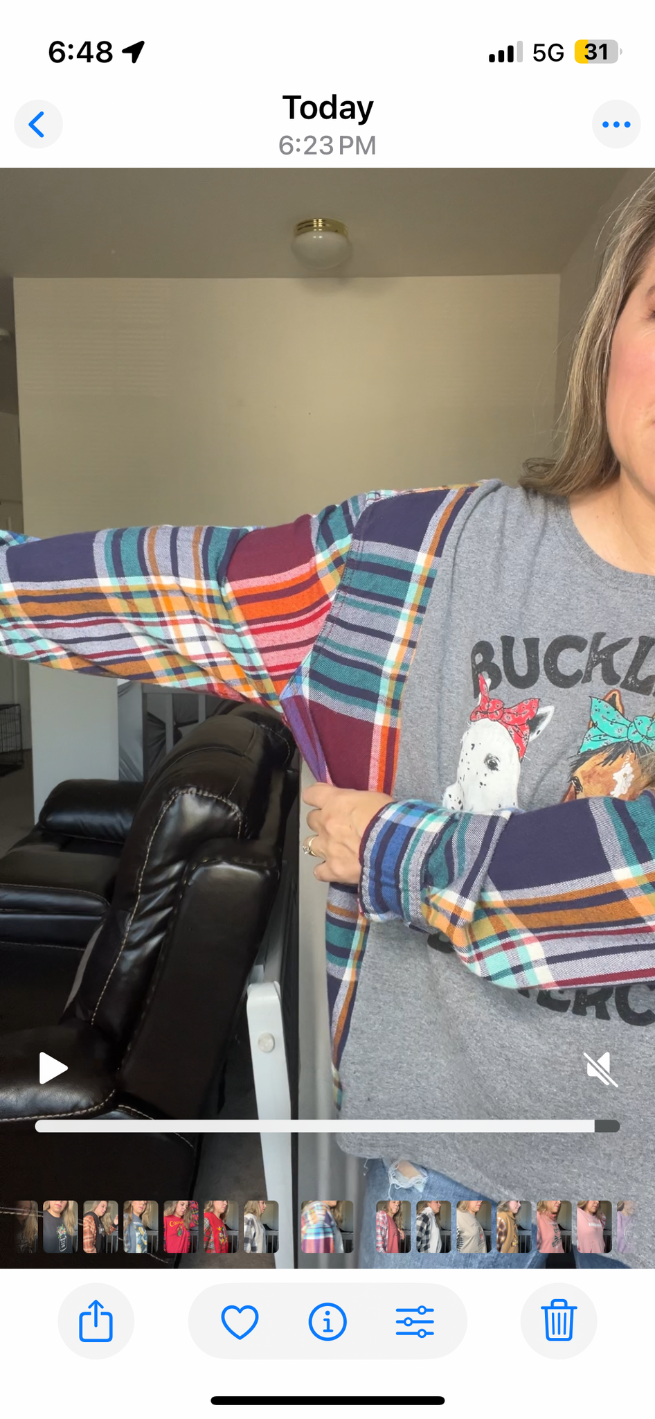 Upcycled Buckle up – women’s 2X T-shirt with flannel sleeves