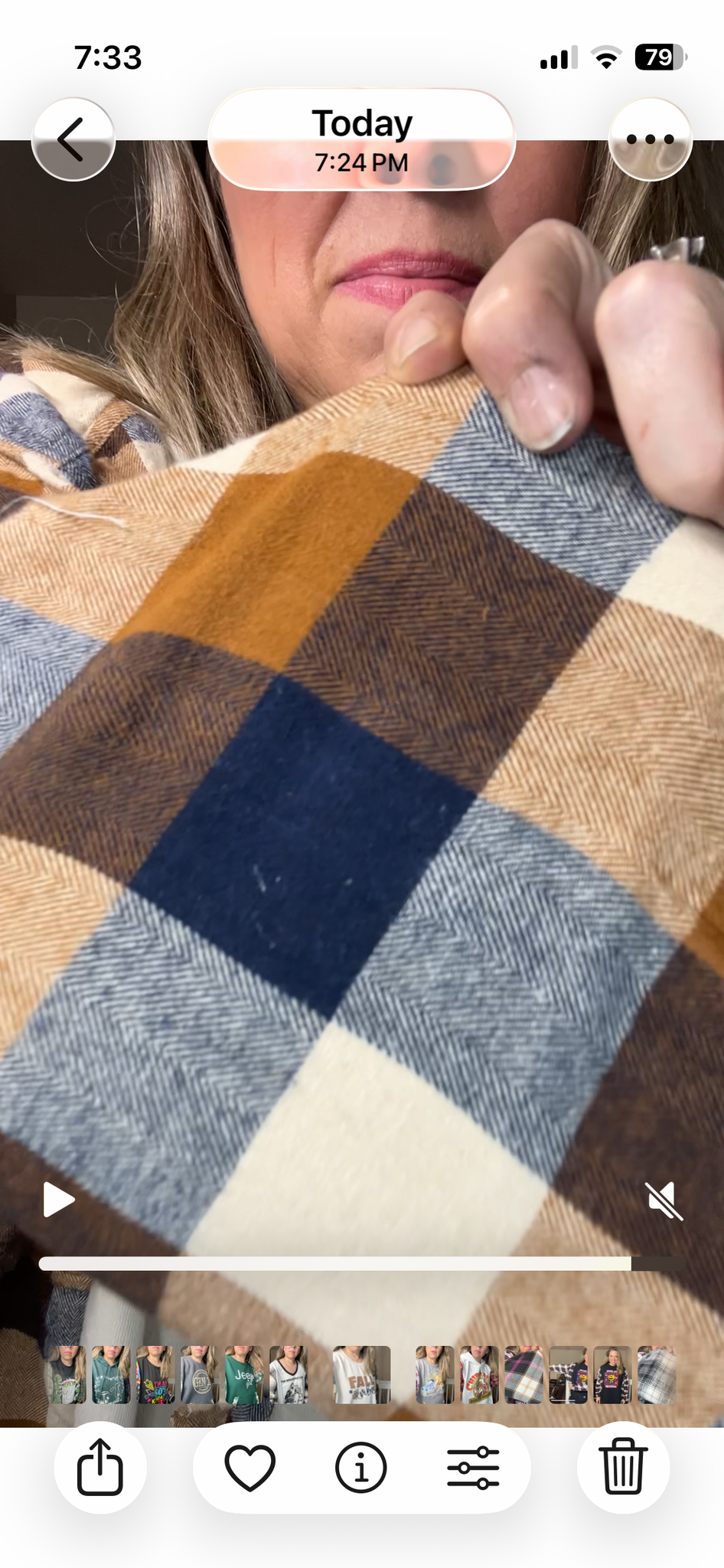 Upcycled Fall – women’s 1X/2X midweight sweatshirt with flannel sleeves ￼