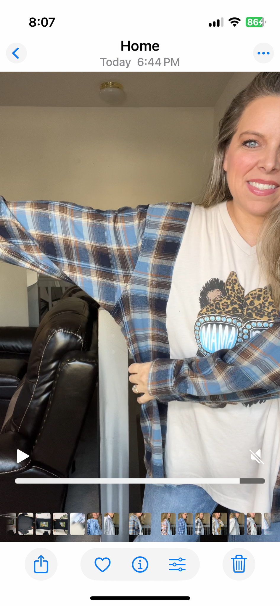 Upcycled Mama bear - women’s 2X T-shirt with flannel sleeves