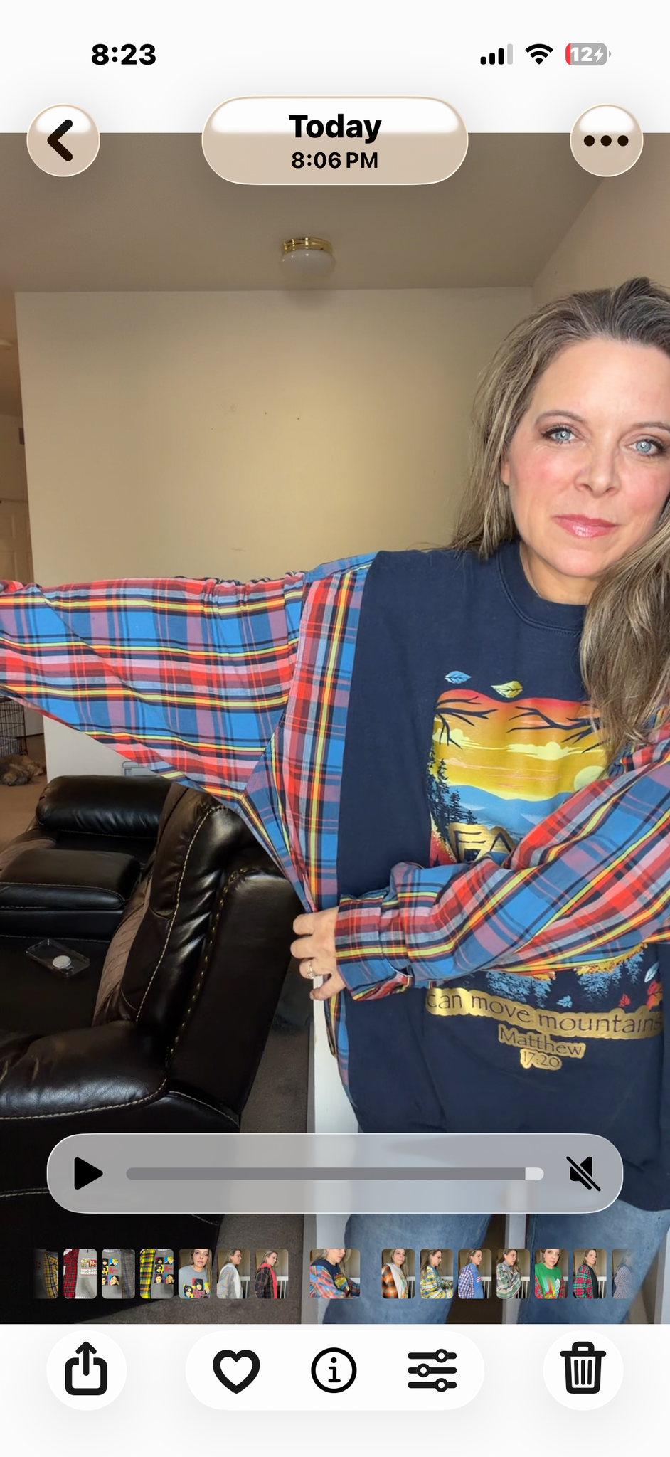 Upcycled Mountains - women's 3X midweight Sweatshirt with cotton sleeves