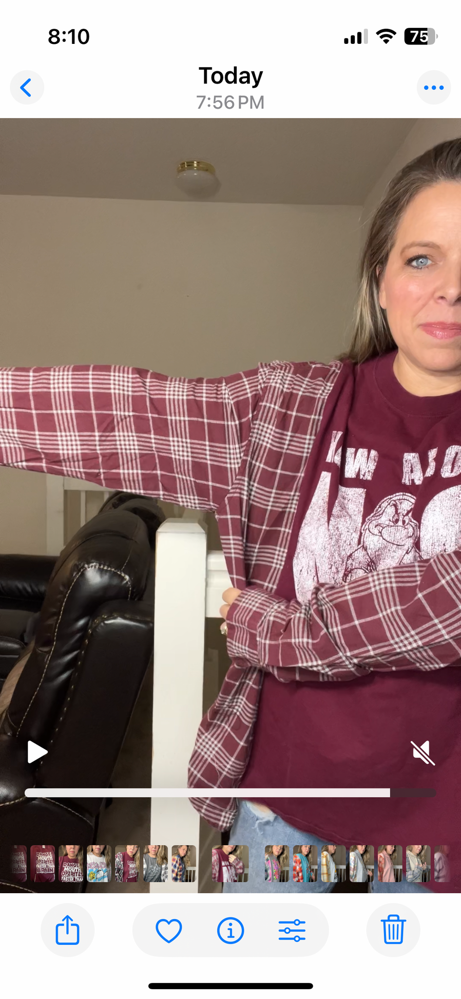 Upcycled NO - Women’s 2X T-shirt with flannel sleeves