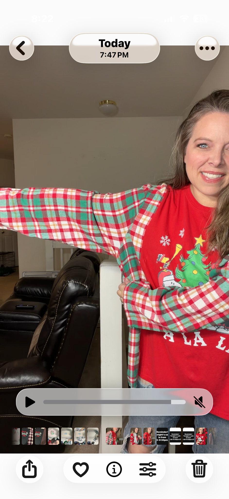 Upcycled Fa La La - women's 2X T-shirt with flannel sleeves ￼
