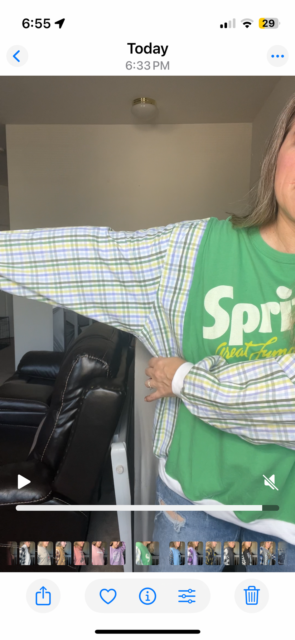 Upcycled Sprite – women’s large/XL T-shirt with cotton sleeves