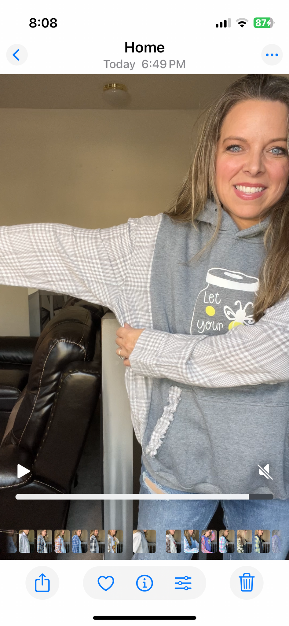 Upcycled Fire flies – women’s 2X midweight sweatshirt with flannel sleeves