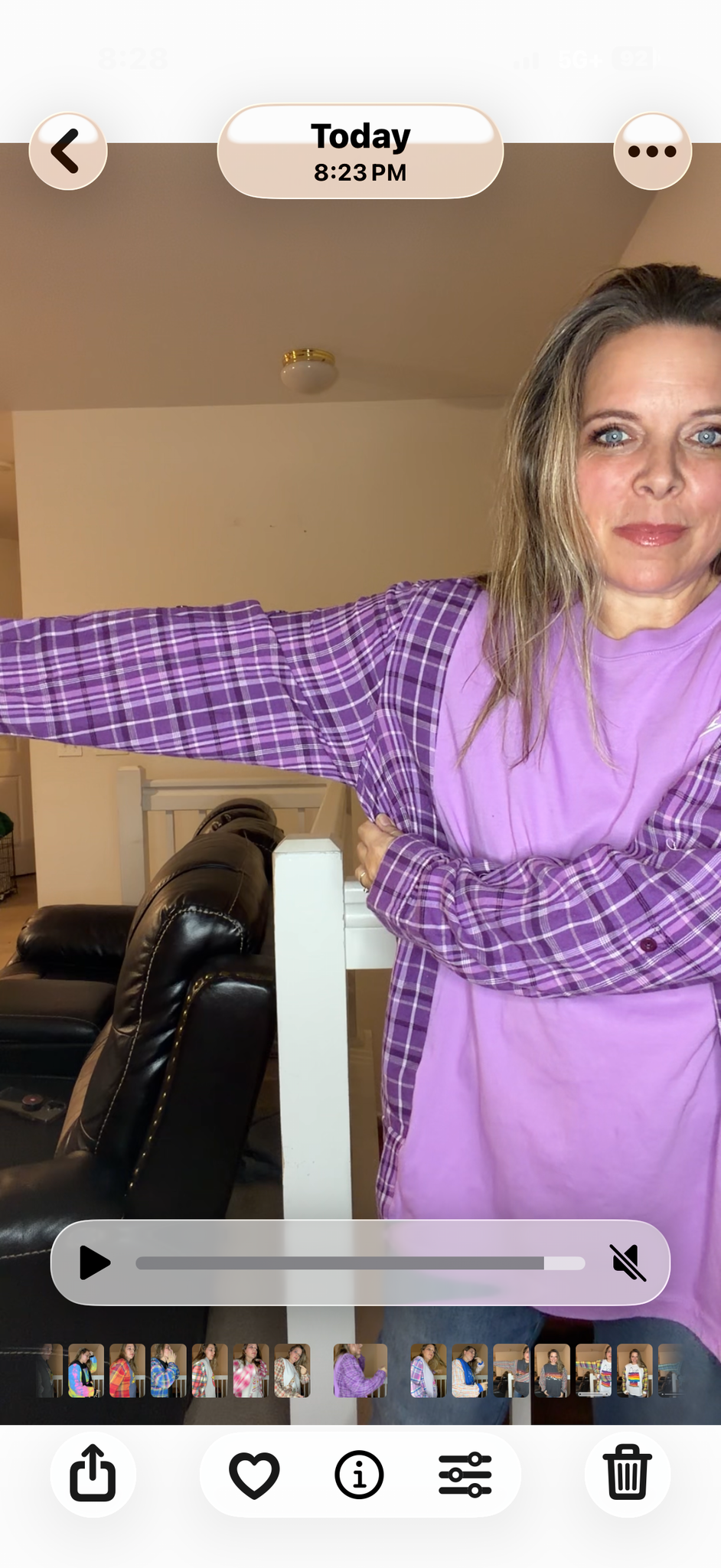 Upcycled Nike - women's 2X T-shirt with flannel sleeves
