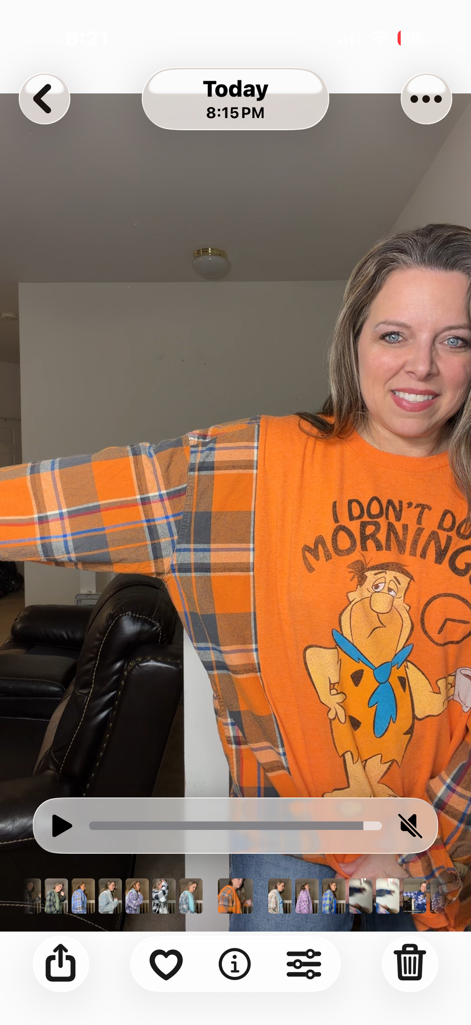 Upcycled Fred - women's 3X T-shirt with flannel sleeves