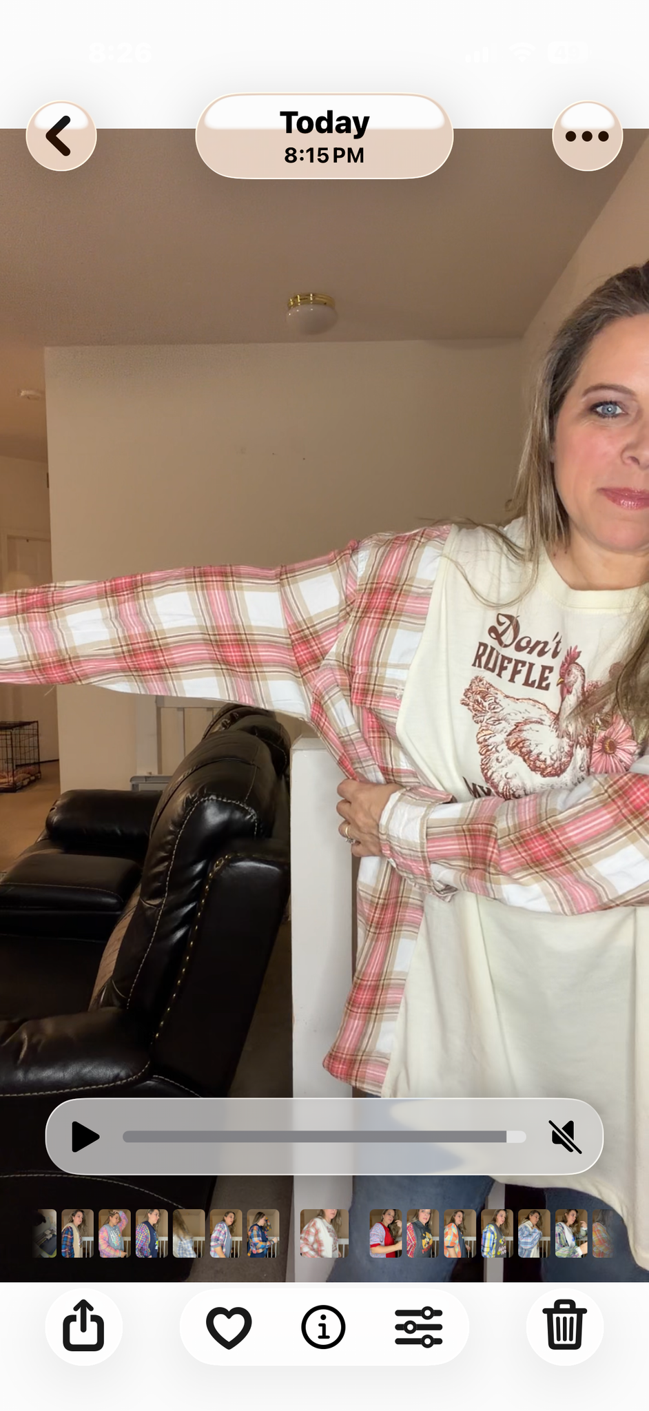 Upcycled Don't Ruffle - women's 3X T-shirt with thin flannel sleeves – sleeves slightly more fitted ￼