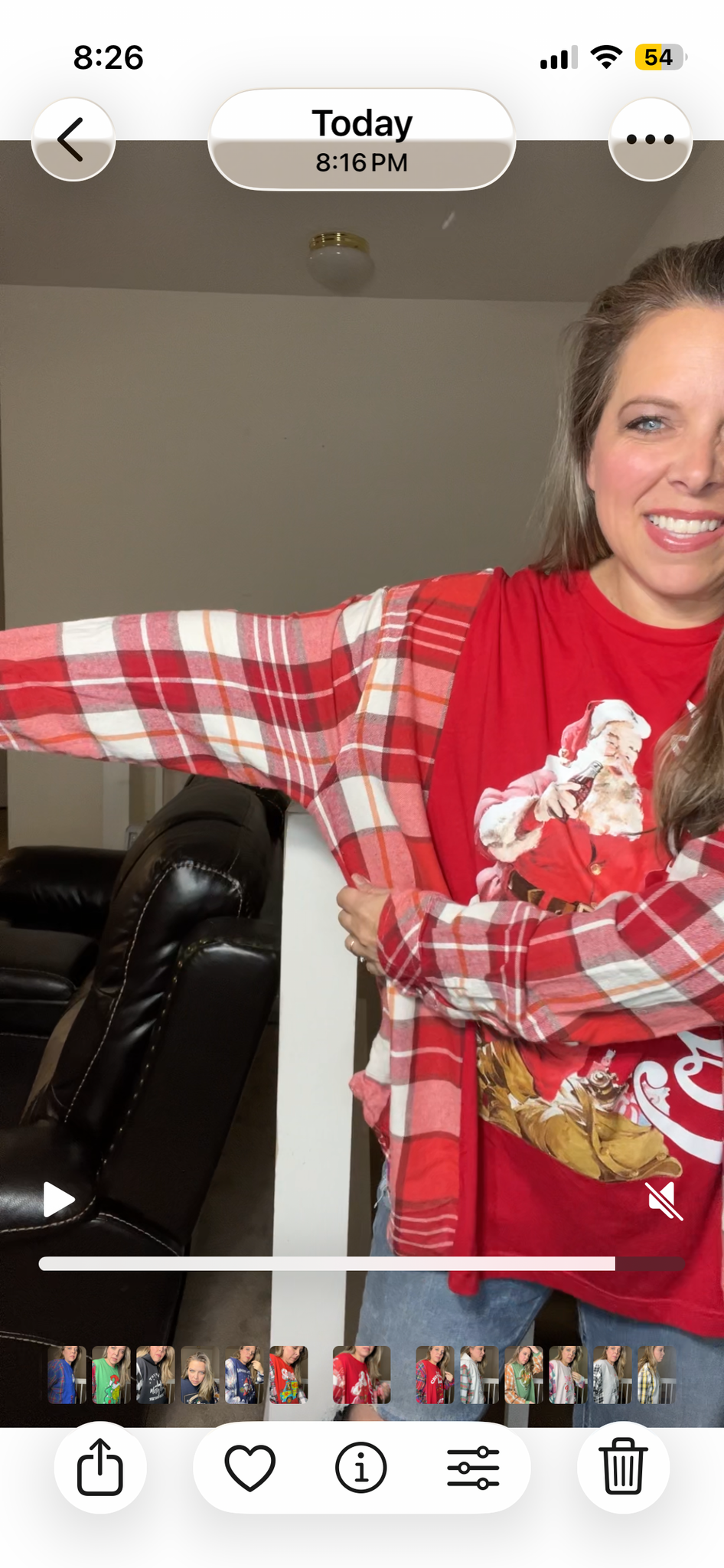 Upcycled Coca-Cola – women’s 3X T-shirt with flannel sleeves