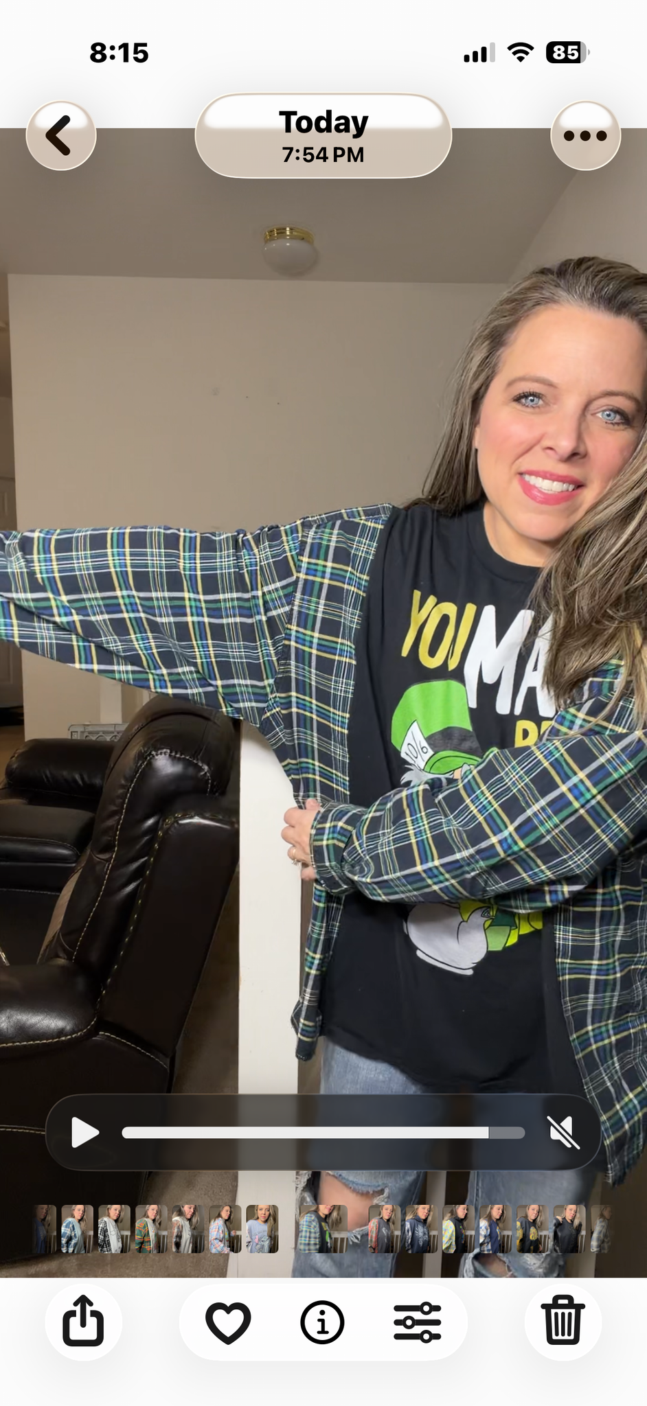 Upcycled Mad Bro - women's 2X/3X T-shirt with flannel sleeves