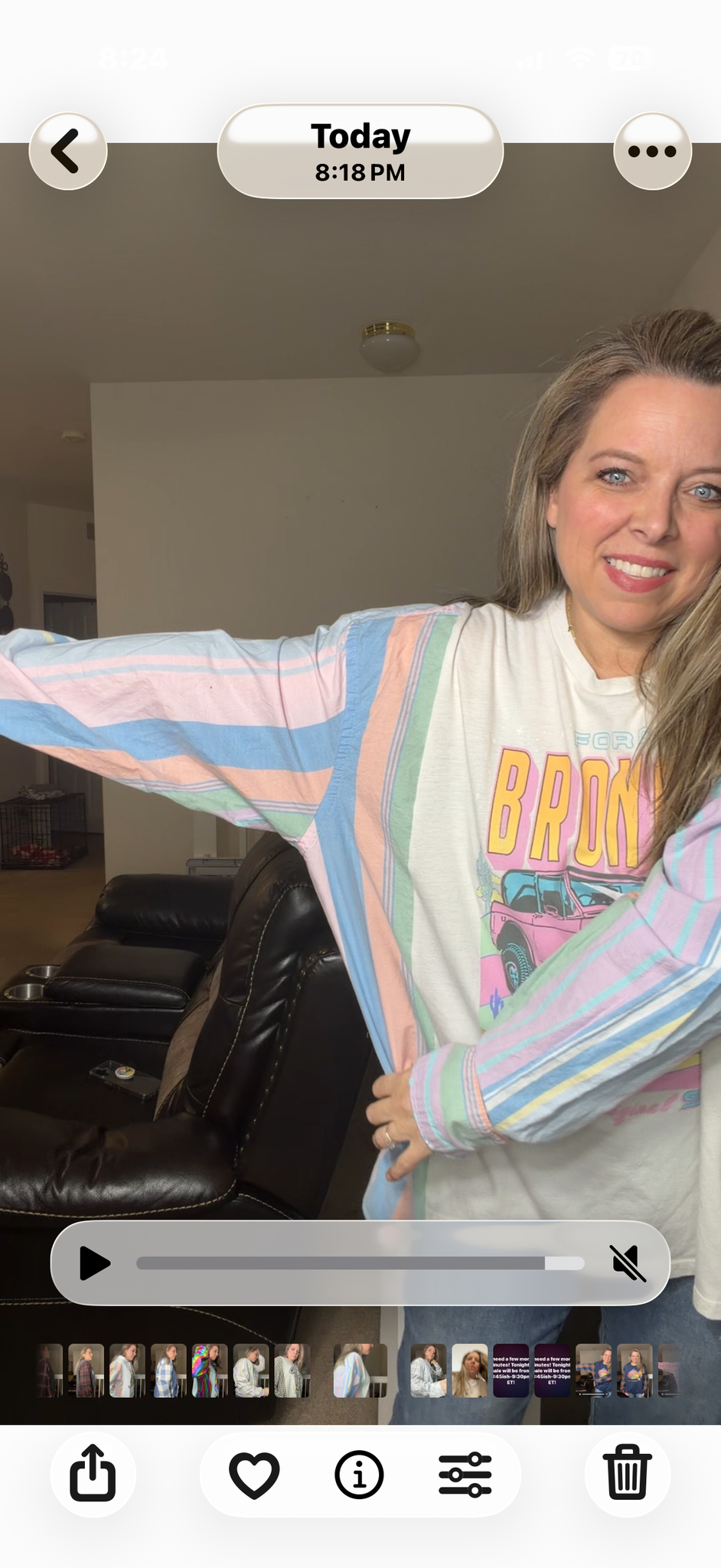 Upcycled Bronco- women's 2X/3X T-shirt with cotton sleeves