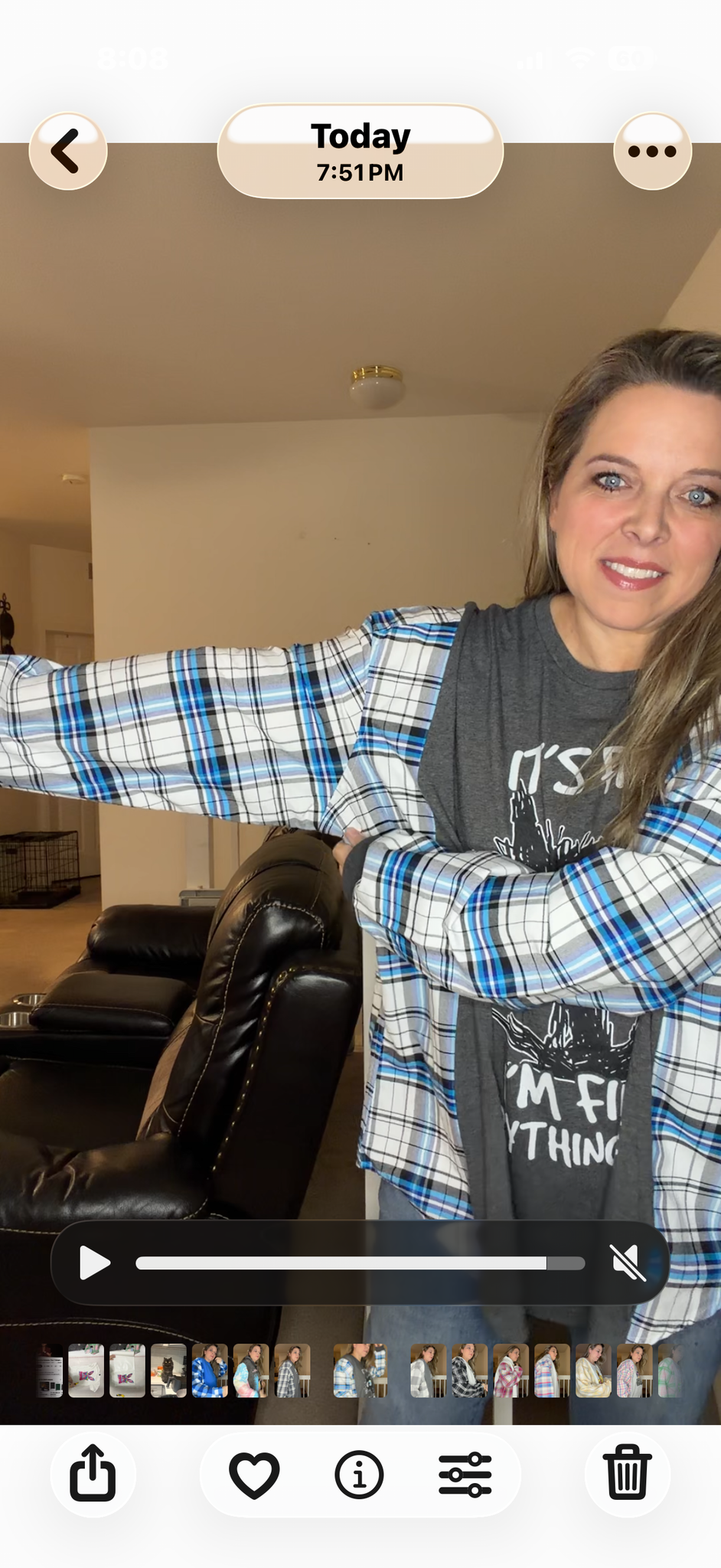 Upcycled Its Fine - women's 4X T-shirt with cotton sleeves