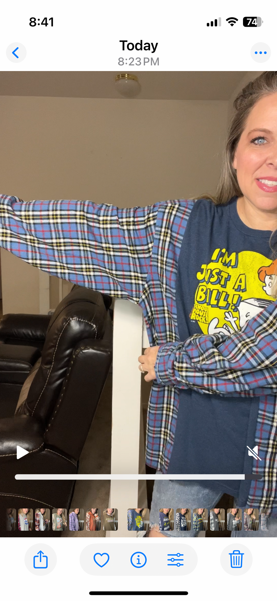 Upcycled Bill – women’s 3X/4X T-shirt with flannel sleeves