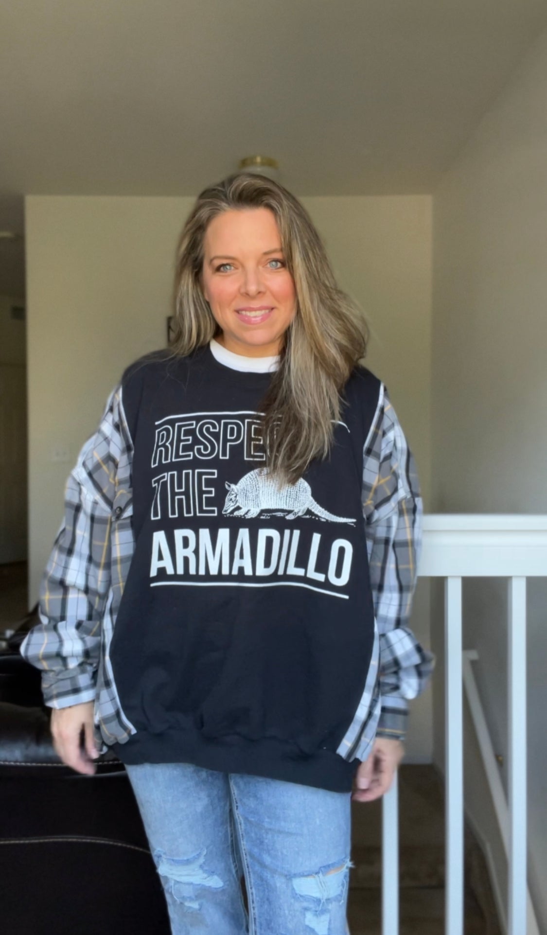 Armadillo Upcycled Sweatshirt