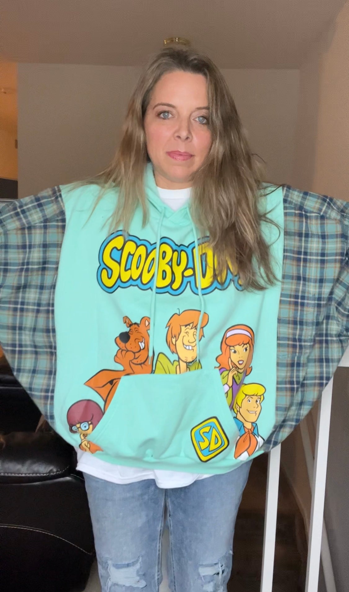Scooby Doo Upcycled Sweatshirt