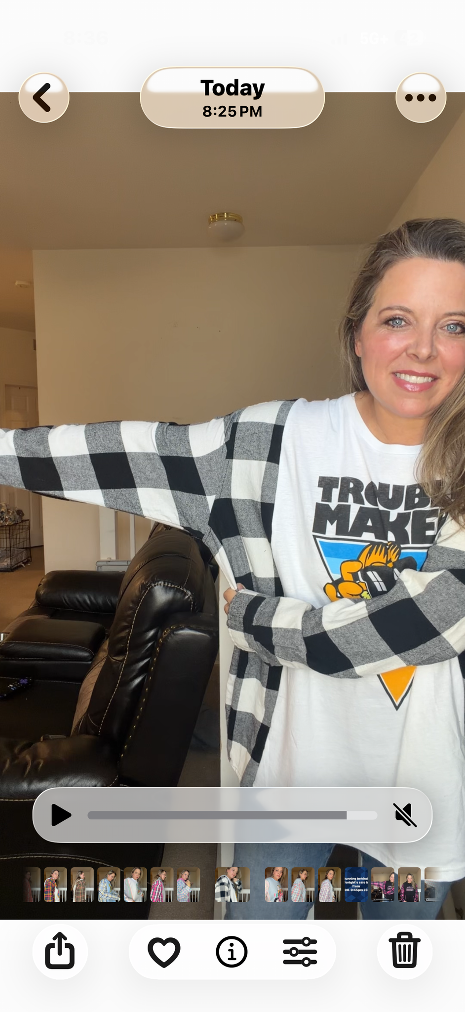 Upcycled Garfield - women's 2X/3X T-shirt with flannel sleeves