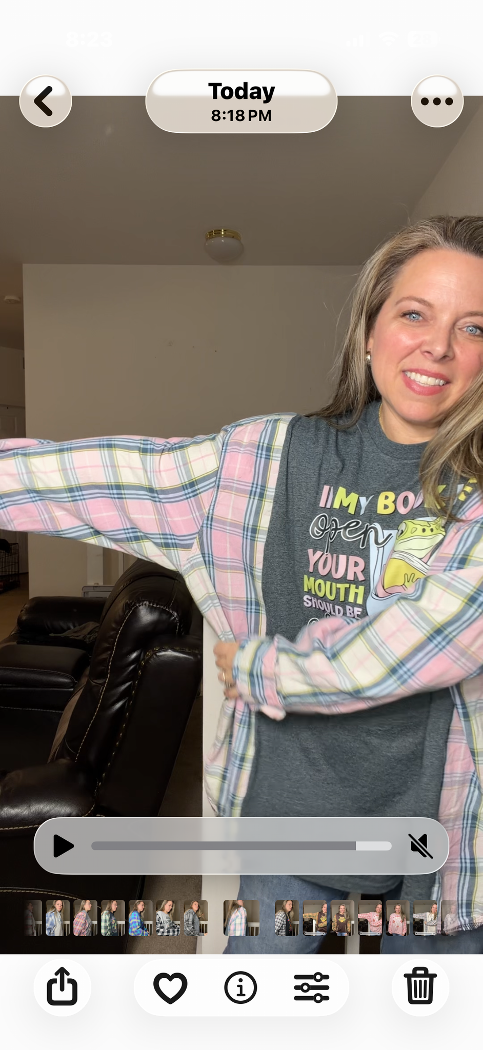 Upcycled Frog Book - women's 4X T-shirt with flannel sleeves