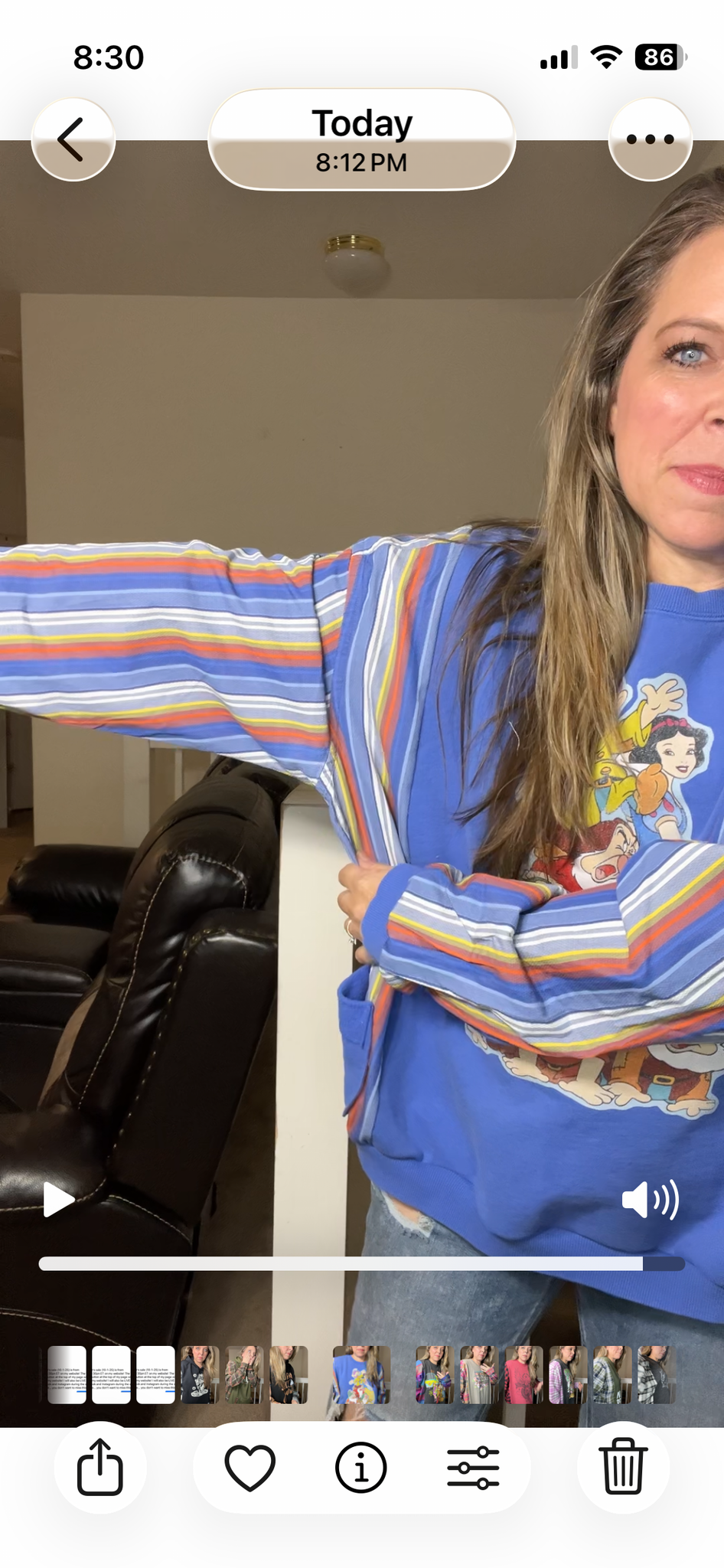 Upcycled Dwarfs – women’s 1X/2X midweight sweatshirt with textured cotton sleeves