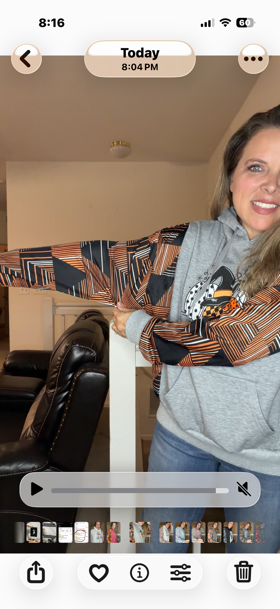Upcycled Fab-boolous - women's small/medium midweight sweatshirt with silky sleeves