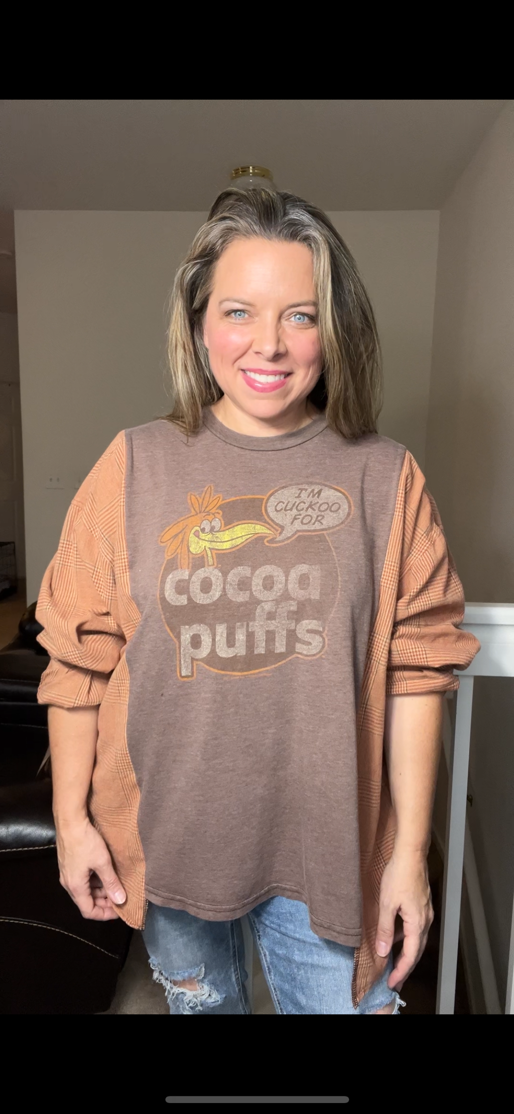 Upcycled Cocoa puffs – women’s 1X￼