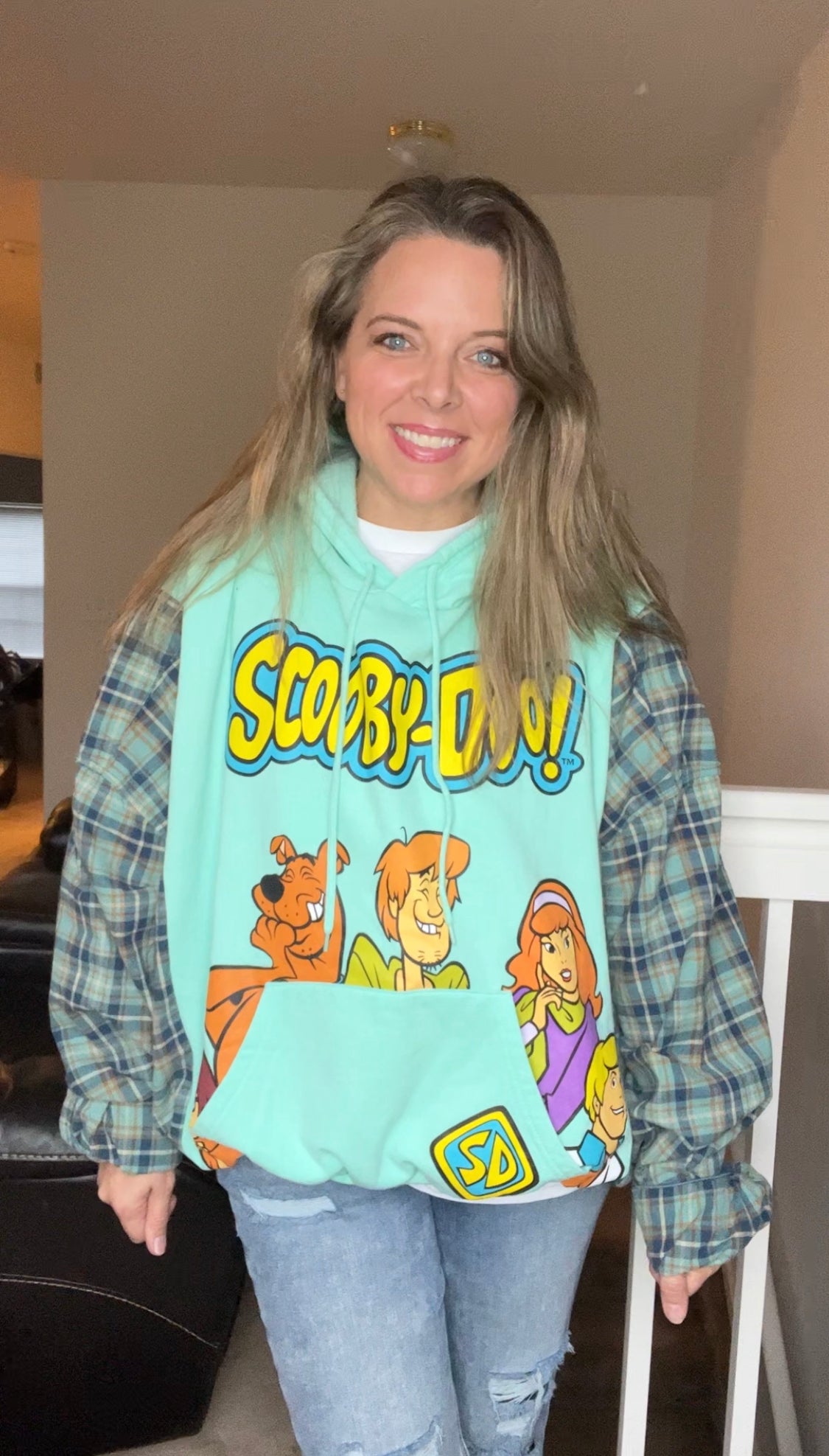 Scooby Doo Upcycled Sweatshirt