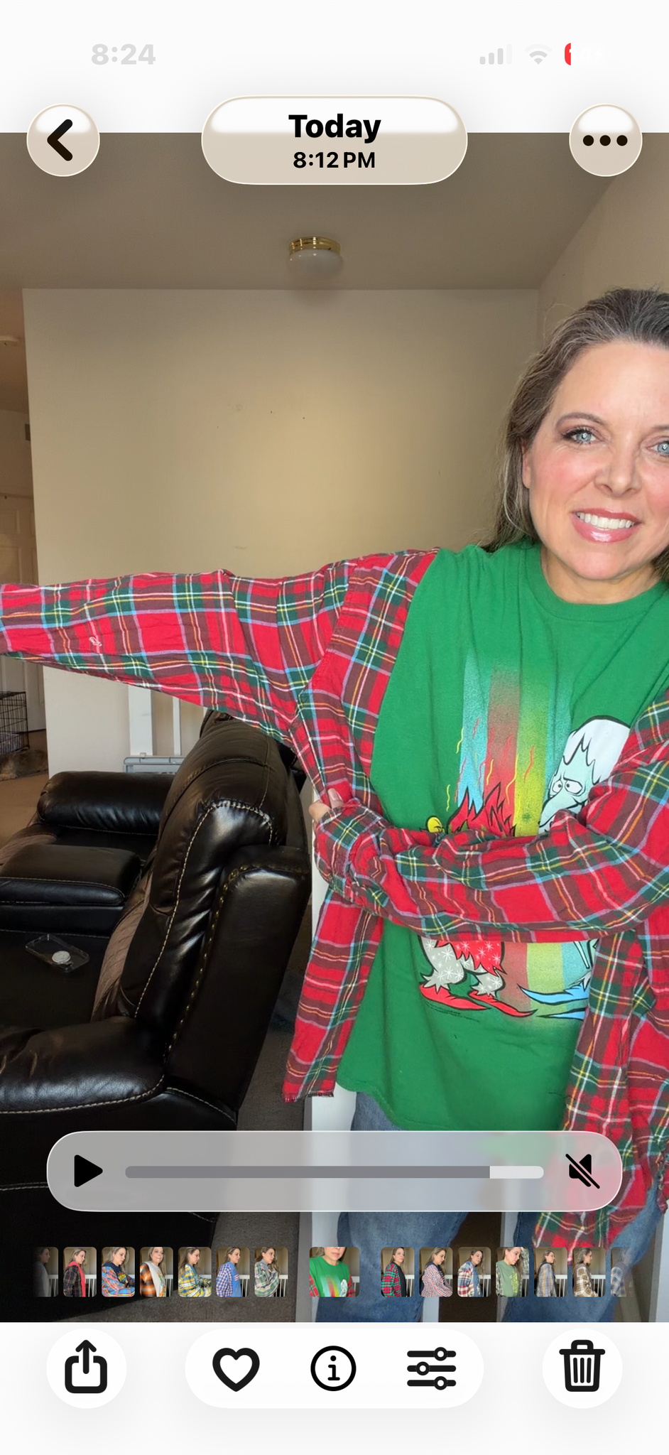 Upcycled Mitters - women's 3X/4X T-shirt with flannel sleeves