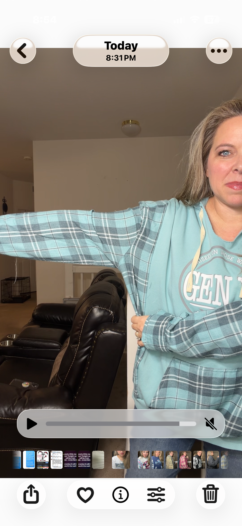 Upcycled Gen X - women's 2X midweight sweatshirts with flannel sleeves