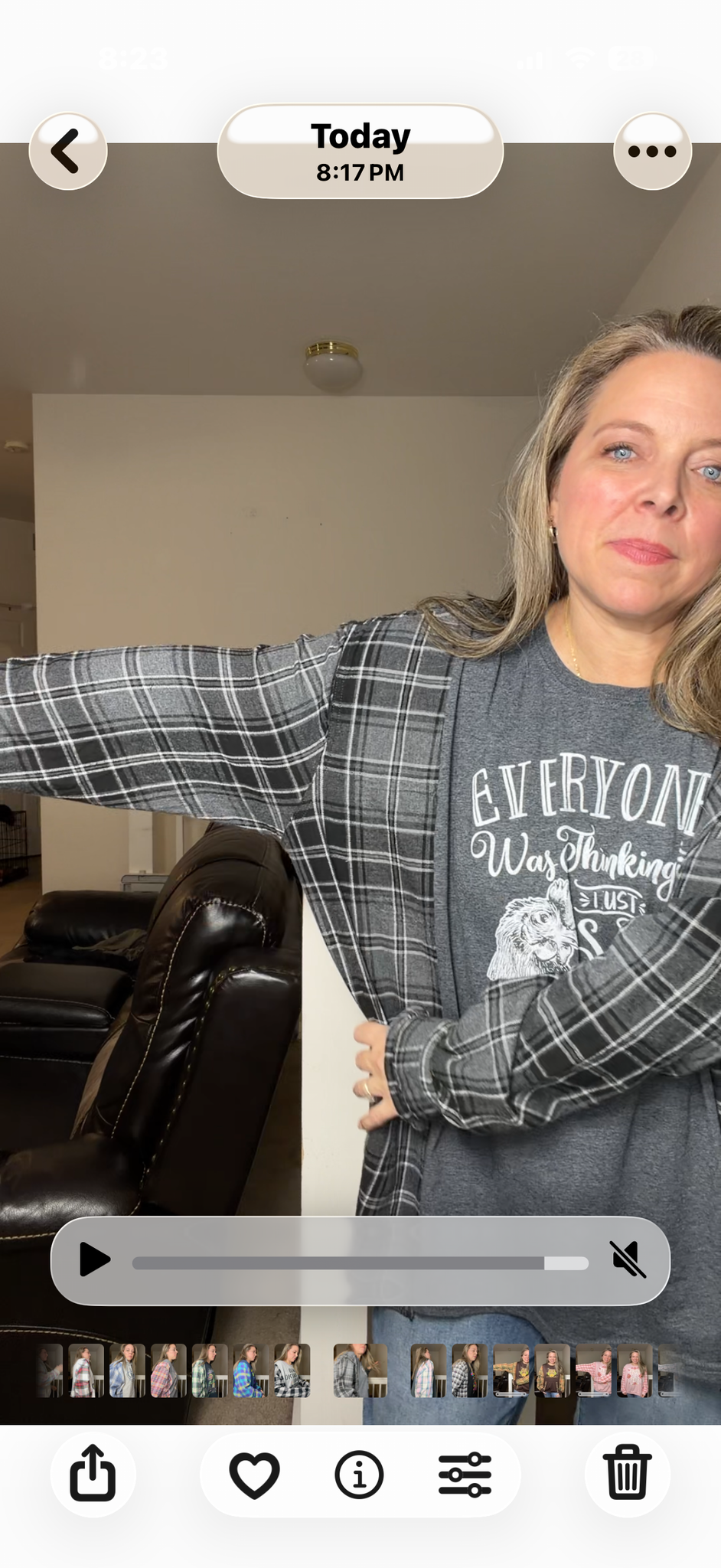 Upcycled Said It - women's 3X T-shirt with flannel sleeves