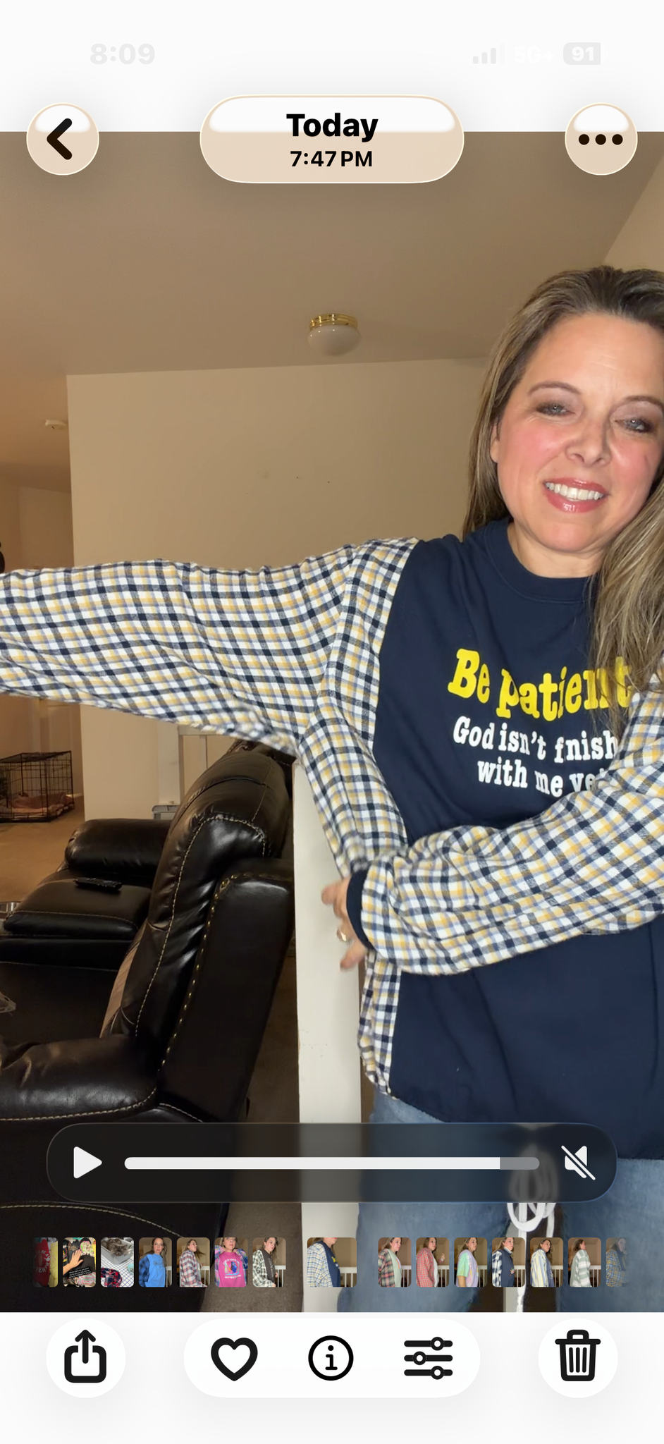 Upcycled Patient - women's 2X T-shirt with flannel sleeves