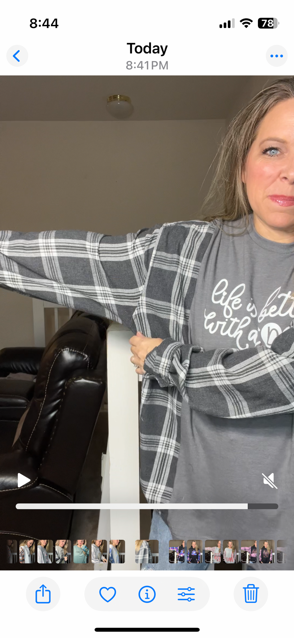 Upcycled Dog – women’s 2X/3X T-shirt with flannel sleeves