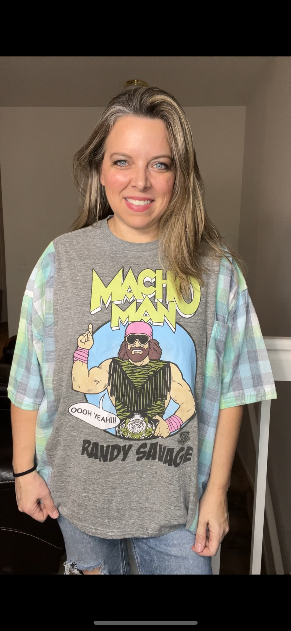 Upcycled Macho man – women’s 3X/4X T-shirt with short sleeves