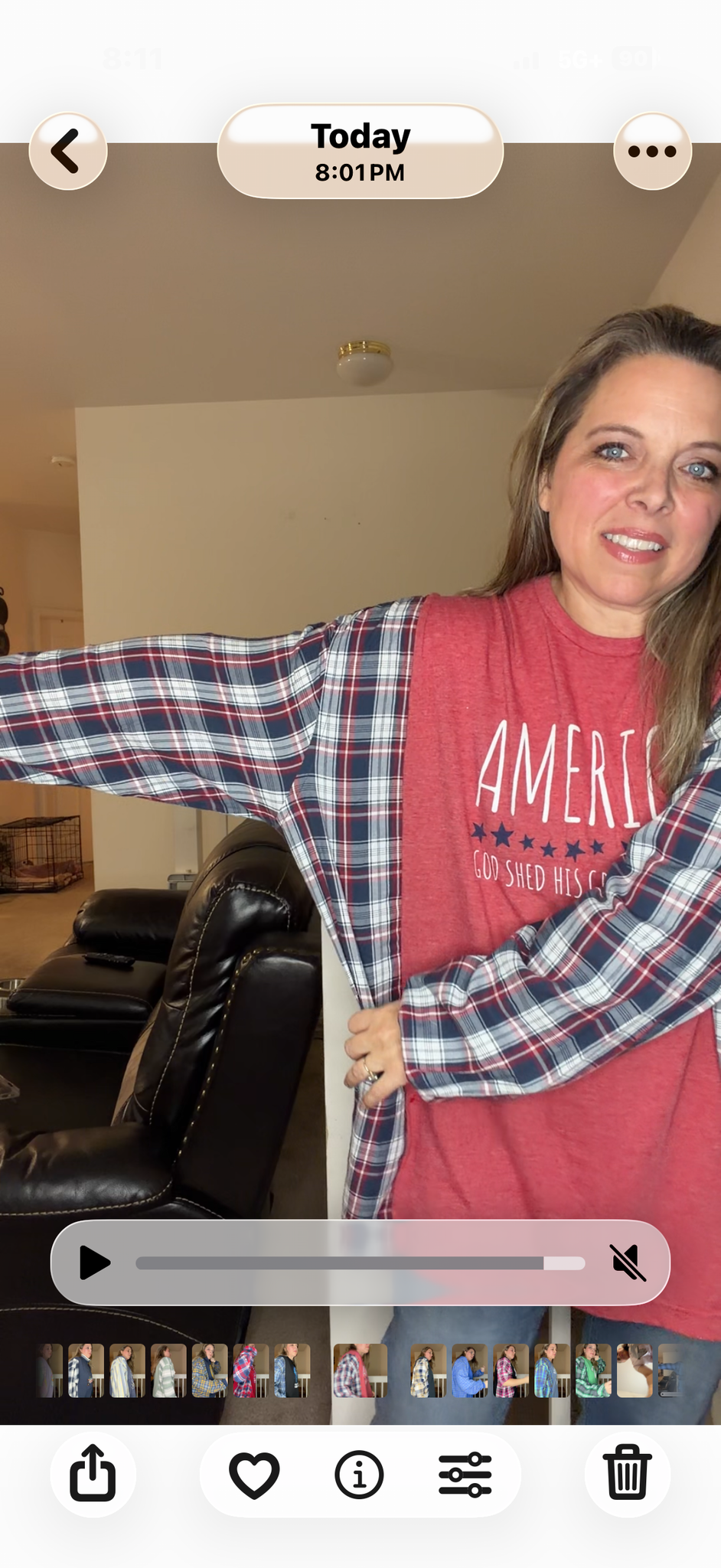 Upcycled America - women's 4X/5X T-shirt with cotton sleeves