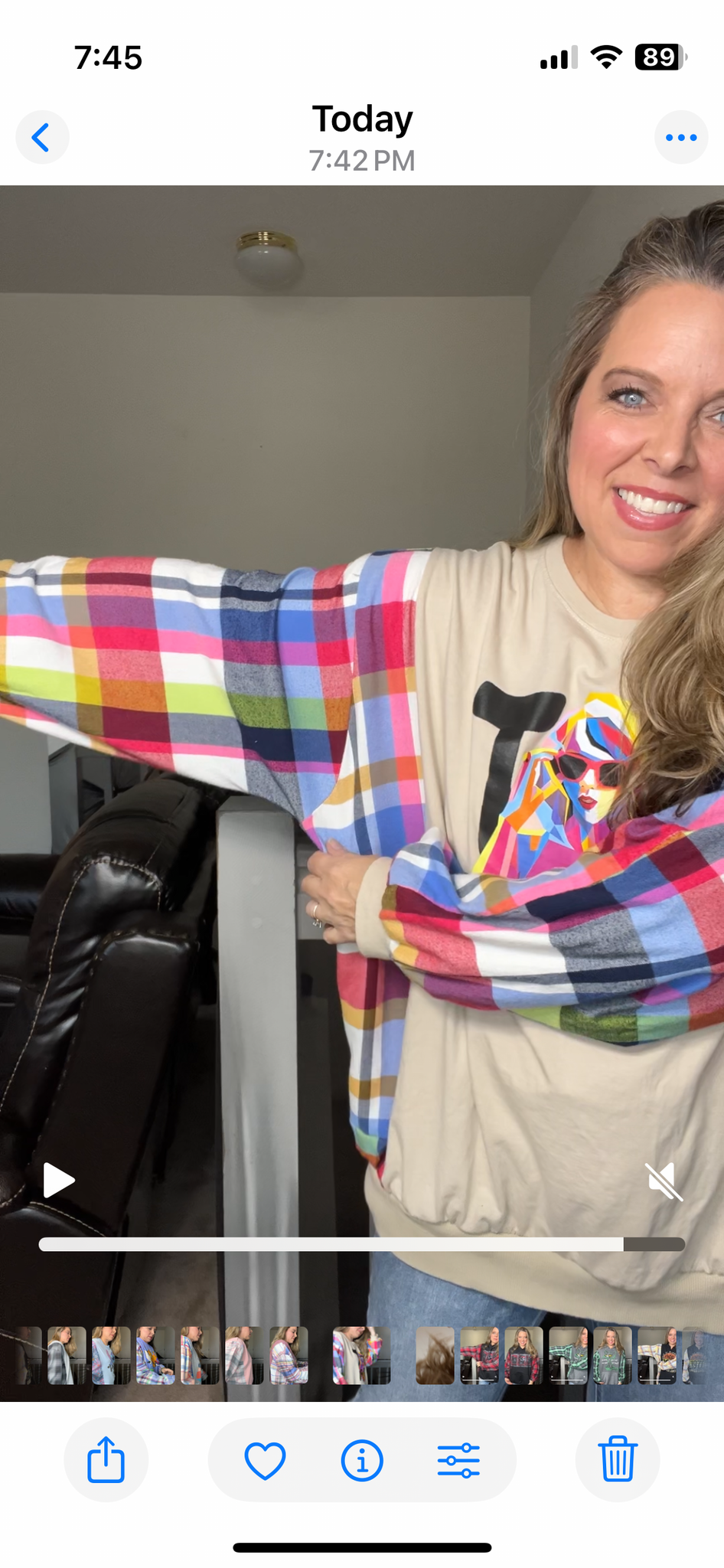 Upcycled Taylor Swift Dash women’s 3X T-shirt with flannel sleeves