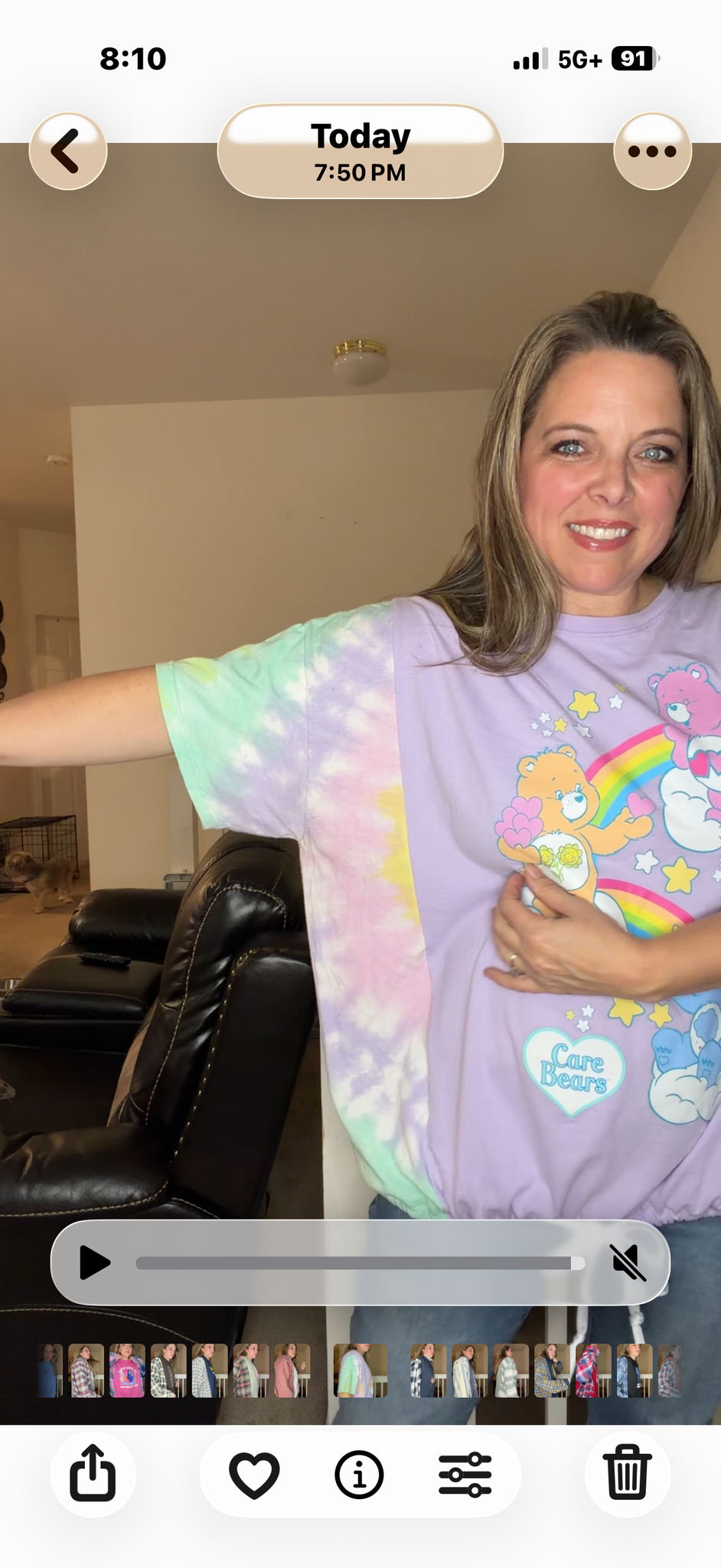 Upcycled Carebear - women's 2X T-shirt with T-shirt sleeves