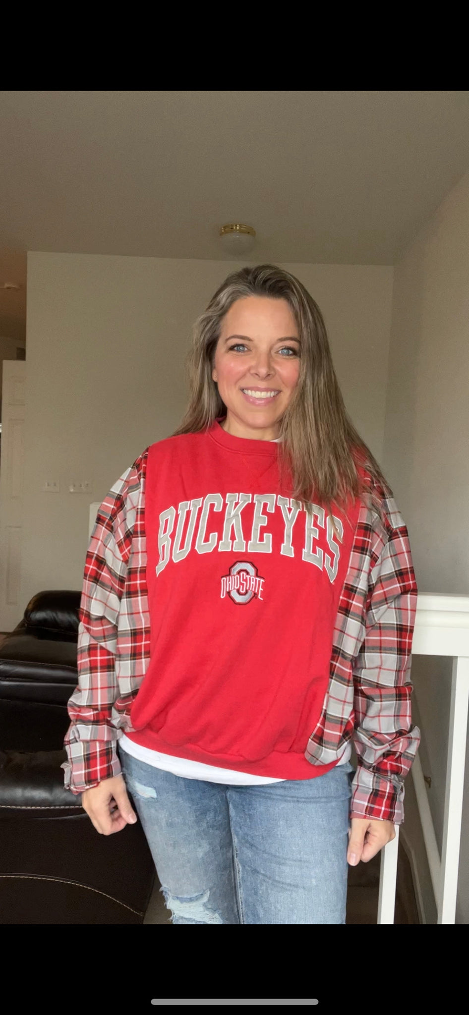 Ohio State Buckeyes Upcycled Sweatshirt