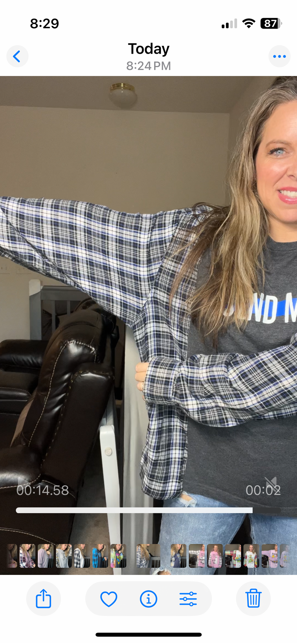 Upcycled Send me – women’s 1X T-shirt with flannel sleeves