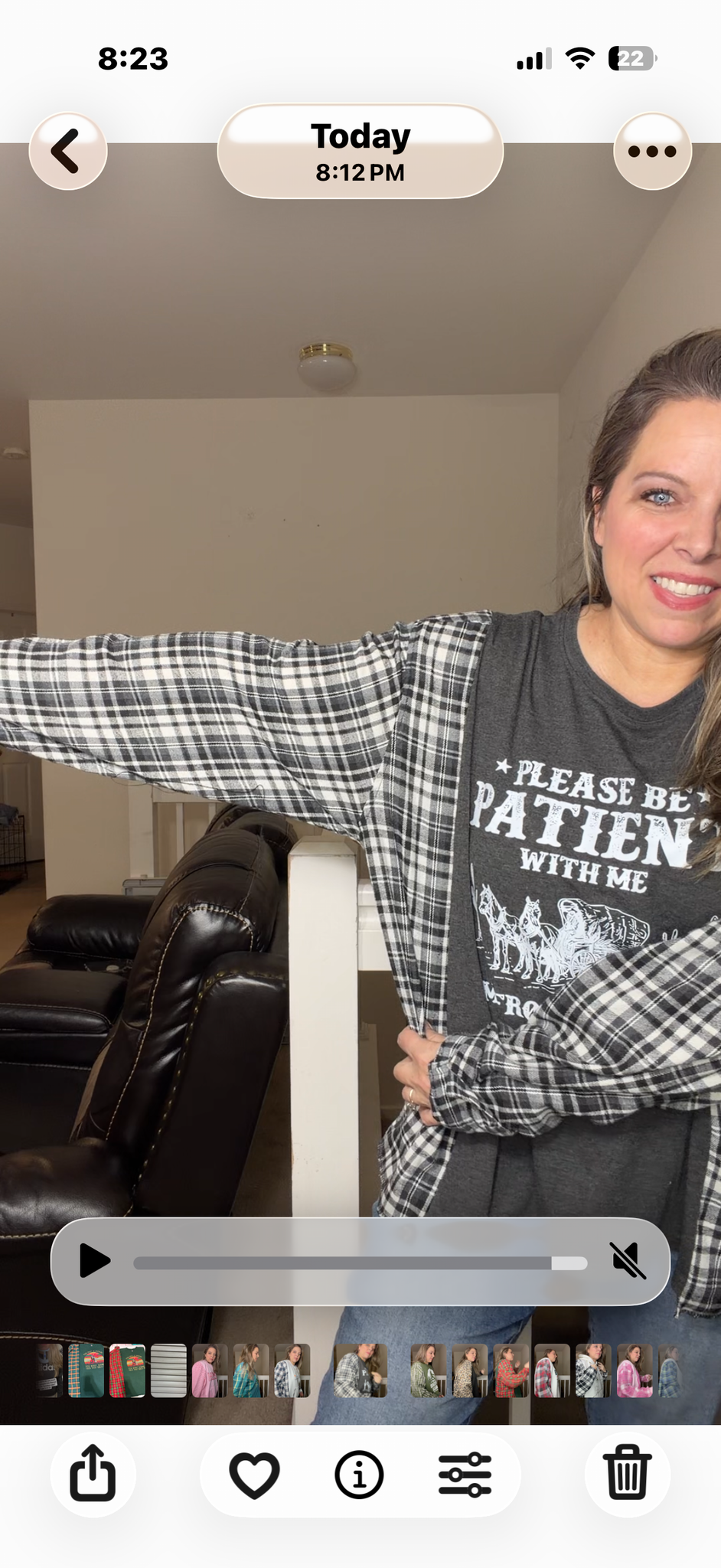 Upcycled 1900 - women's 1X T-shirt with flannel sleeves