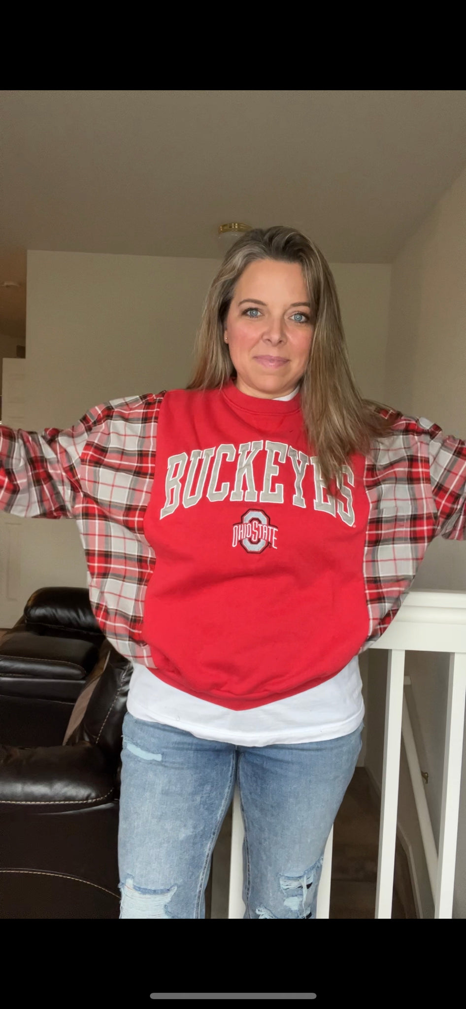 Ohio State Buckeyes Upcycled Sweatshirt