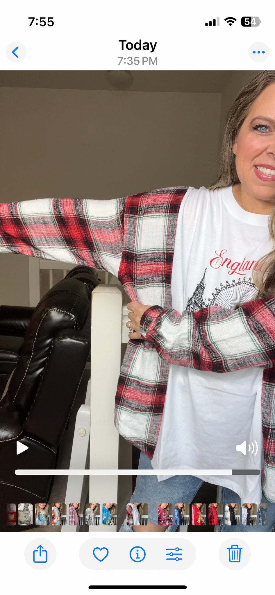 Upcycled London - womans 3X/4X tshirt with flannel sleeves