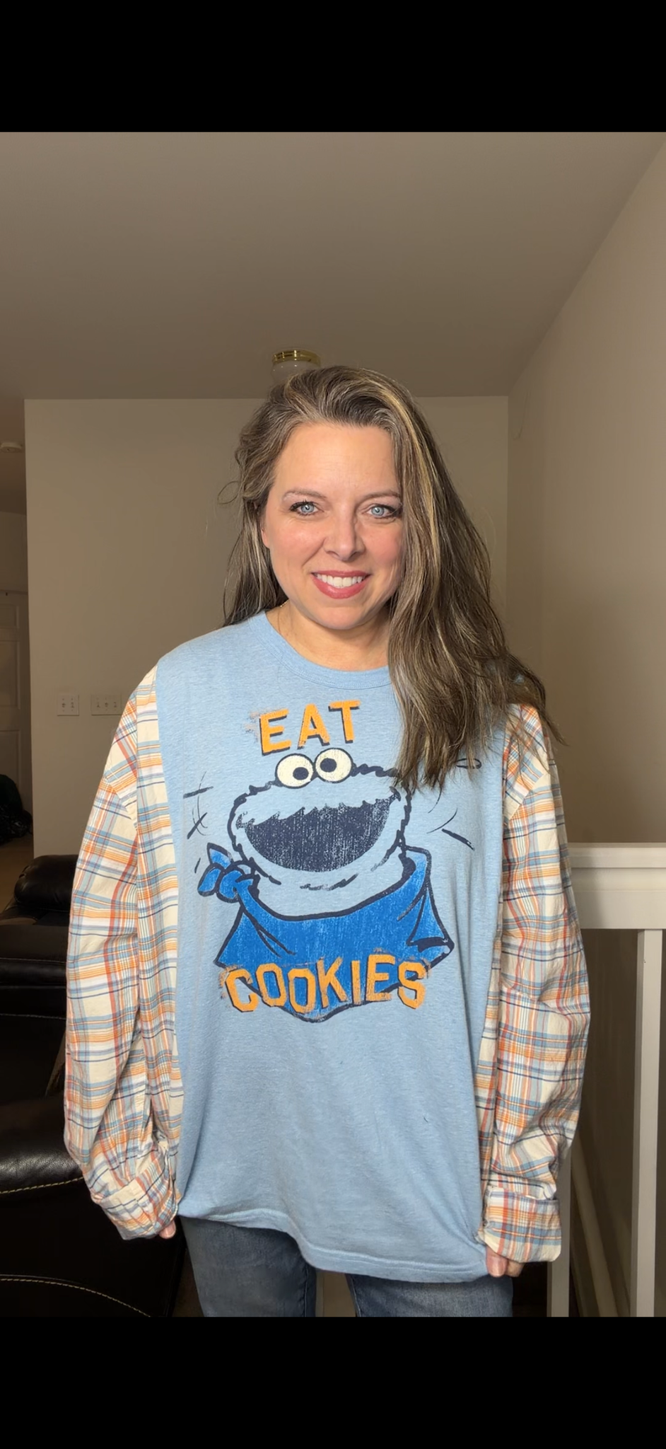 Upcycled Cookies - women's 4X T-shirt with cotton sleeves