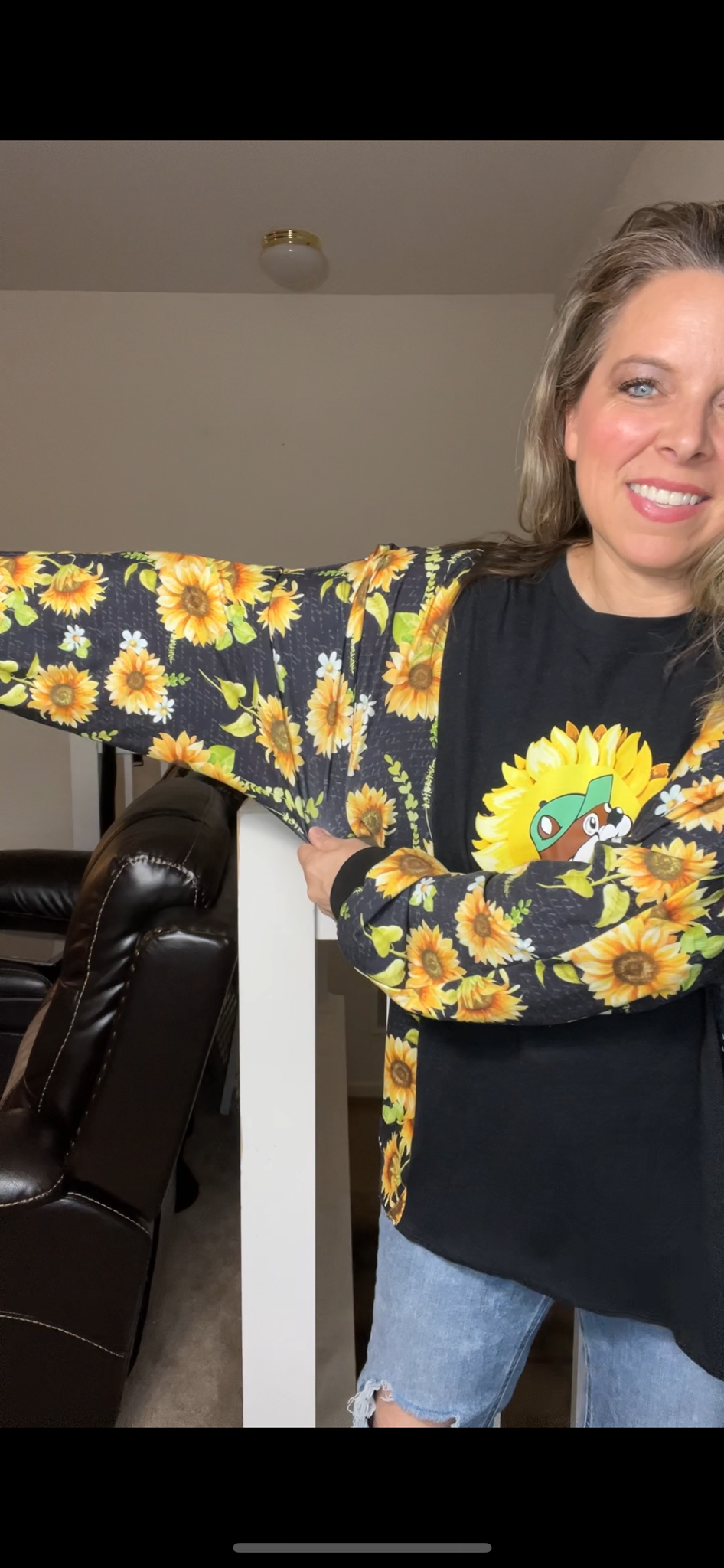 Upcycled Buccees - Women’s 1X/2X T-shirt, with stretchy sleeves