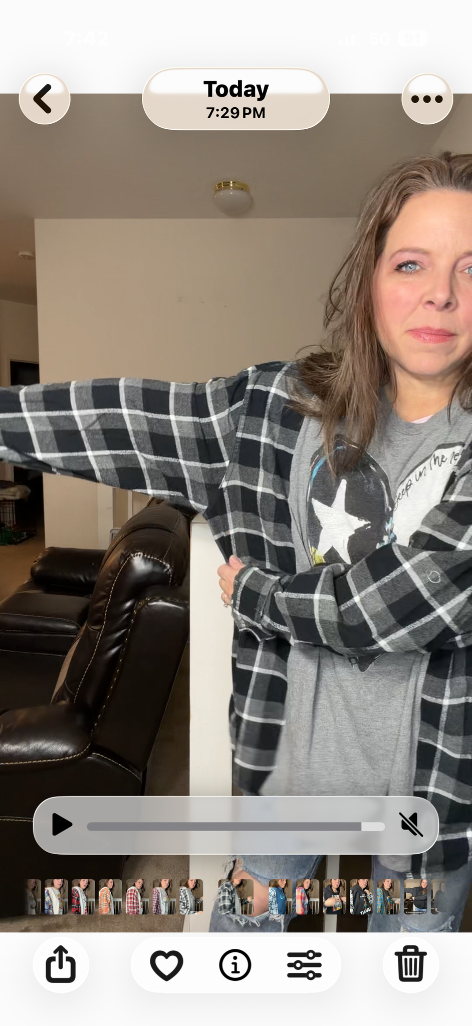 Upcycled Texas - women's 3X T-shirt with flannel sleeves