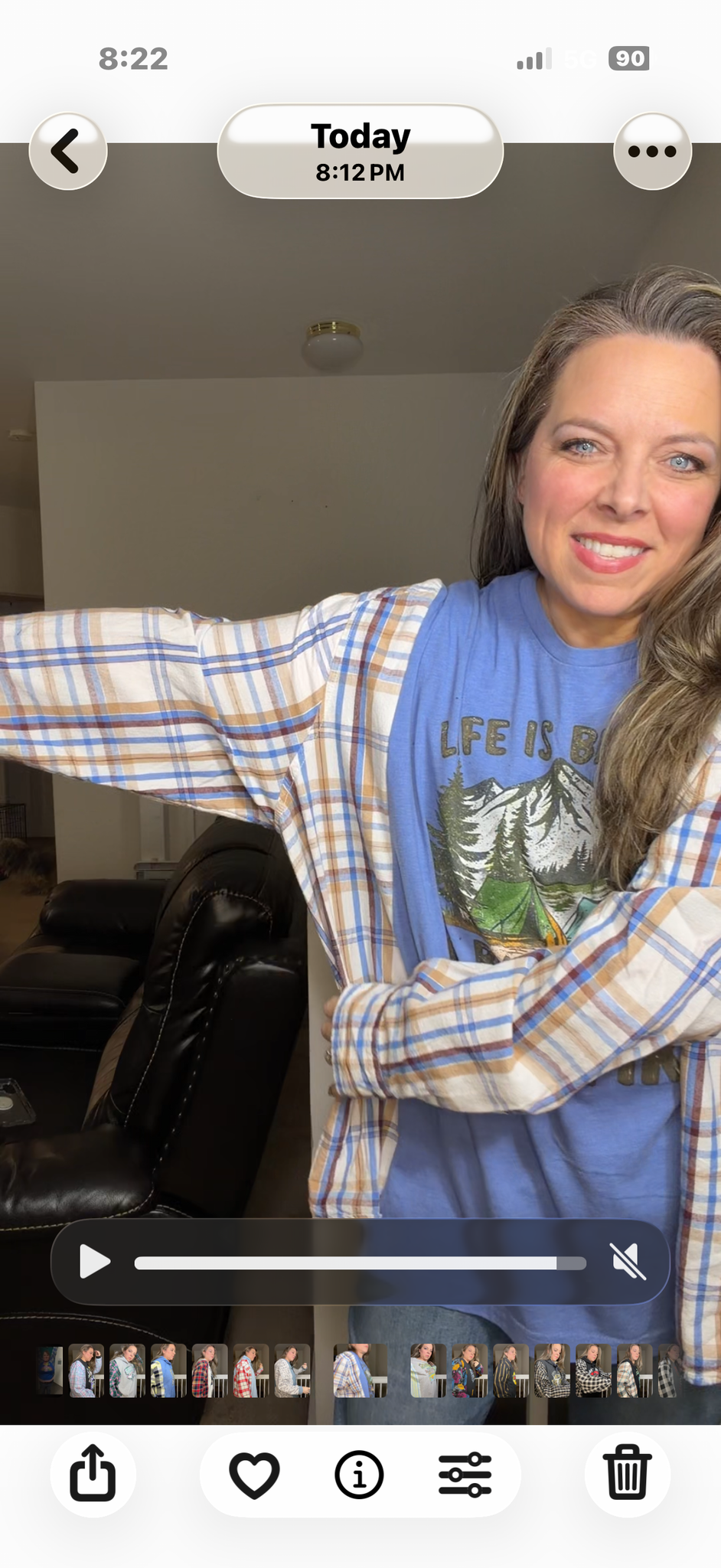 Upcycled Camping - women's 4X T-shirt with flannel sleeves
