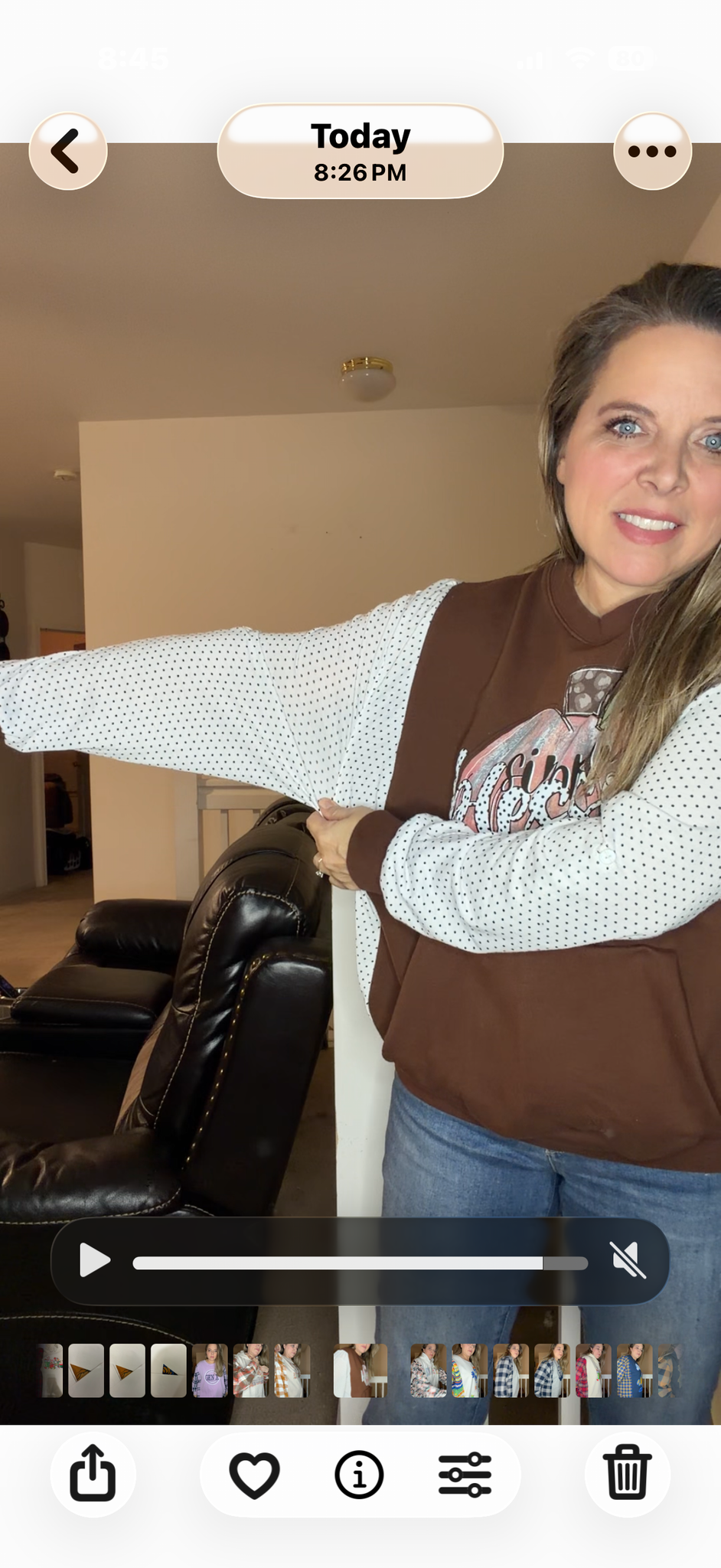 Upcycled Blessed Pumpkin- women's small/medium midweight sweatshirt with thin stretch sleeves