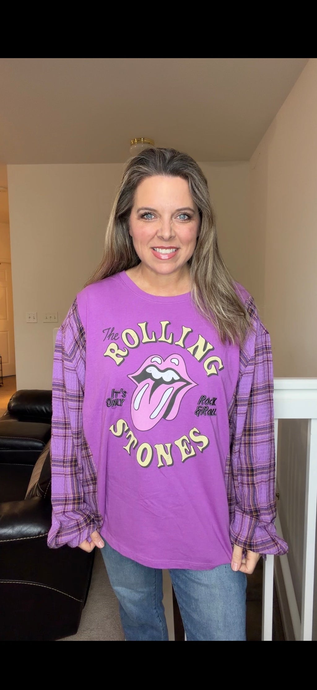 Upcycled Stones - women's 3X T-shirt with stretch sleeves ￼