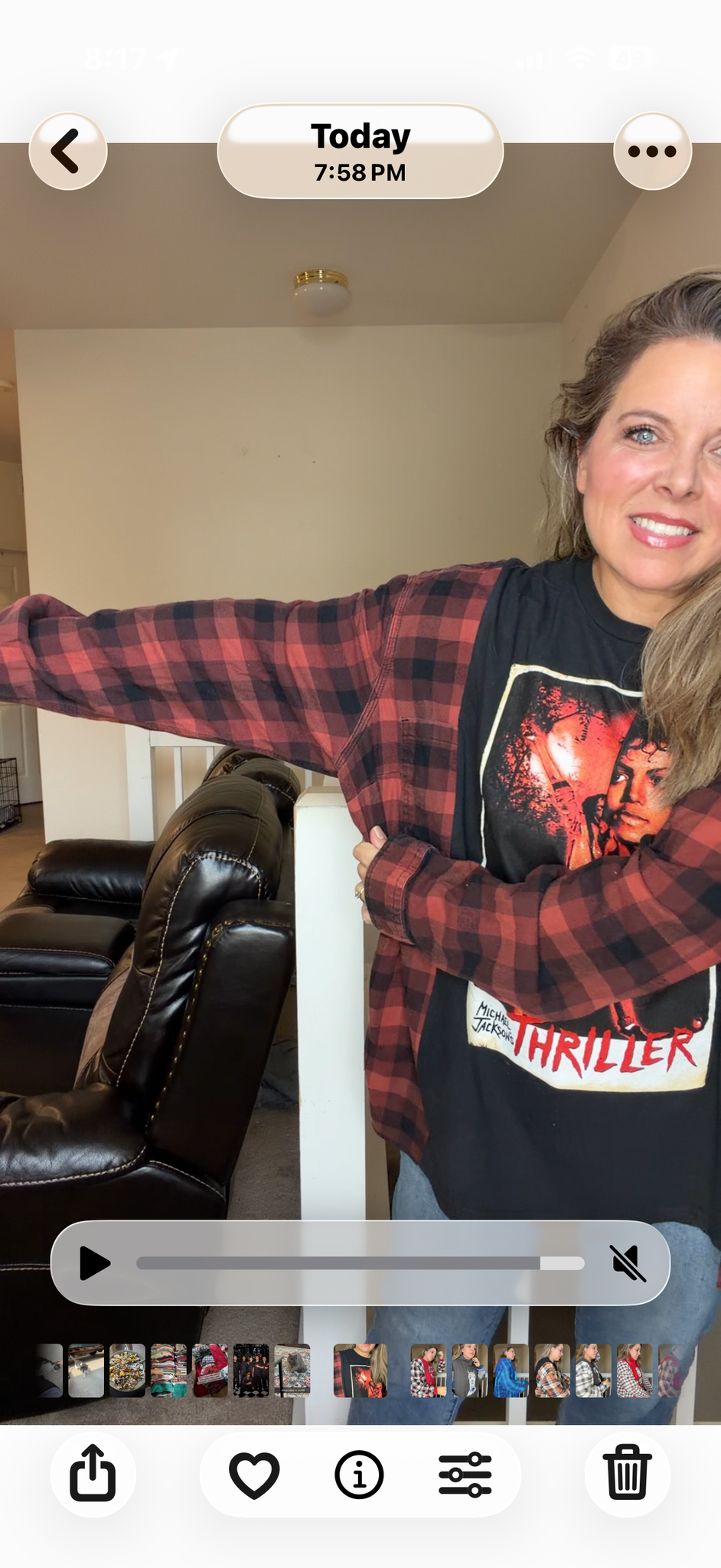Upcycled Michael - women's 2X T-shirt with flannel sleeves