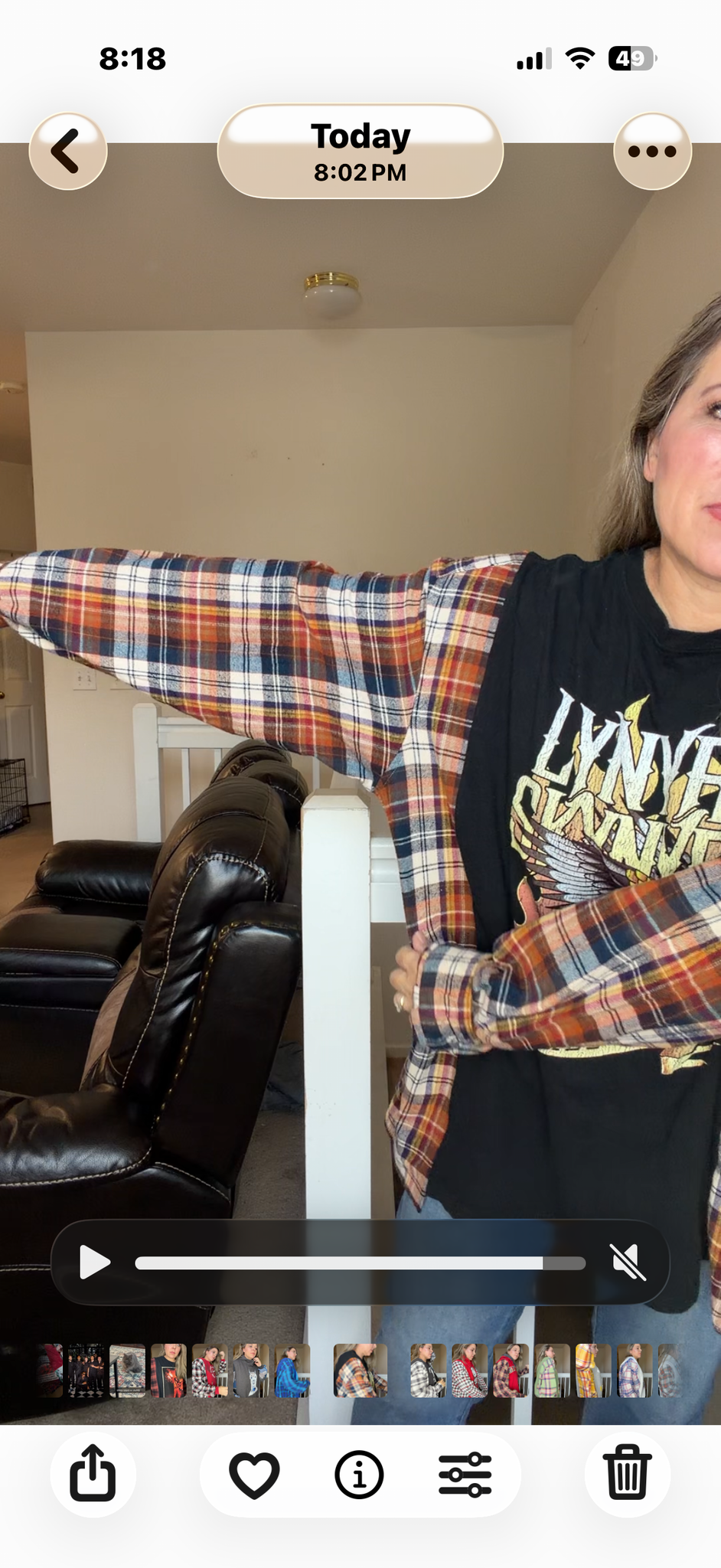 Upcycled Lynyard - women's 3X T-shirt with flannel sleeves