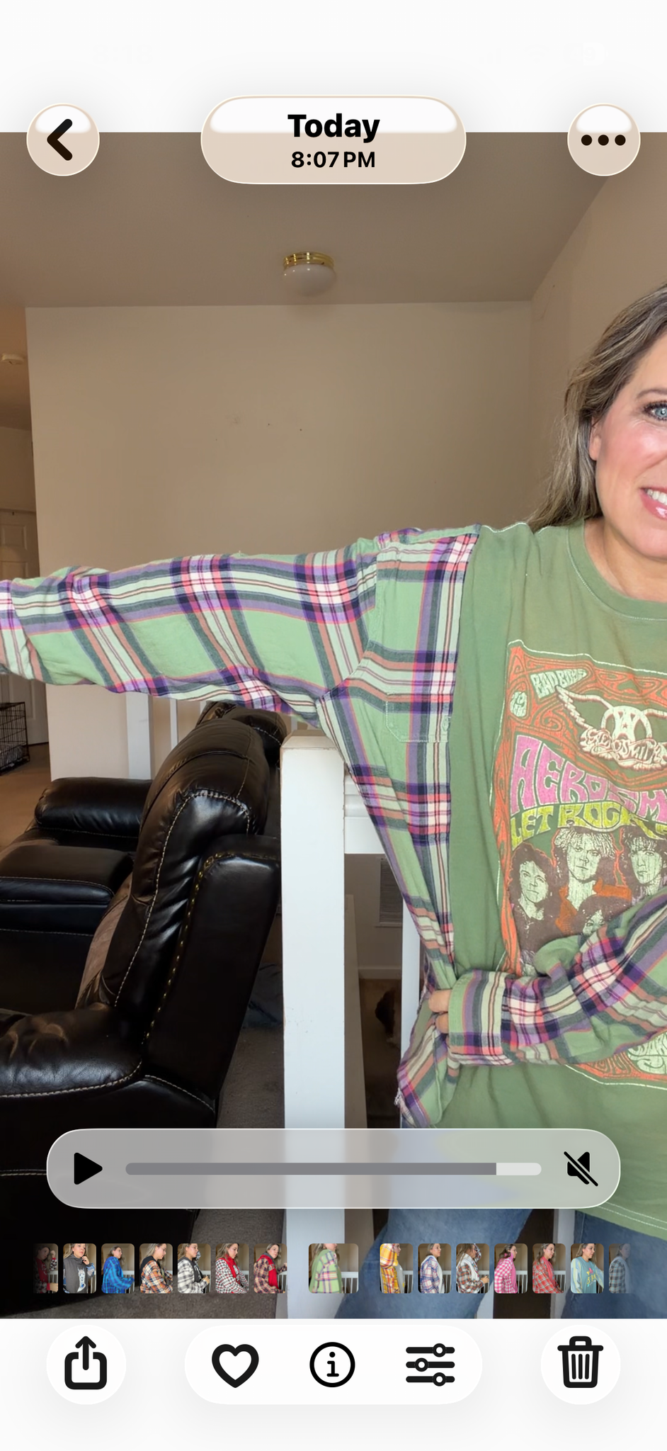 Upcycled Aerosmith - women's 4X T-shirt with thin flannel sleeves