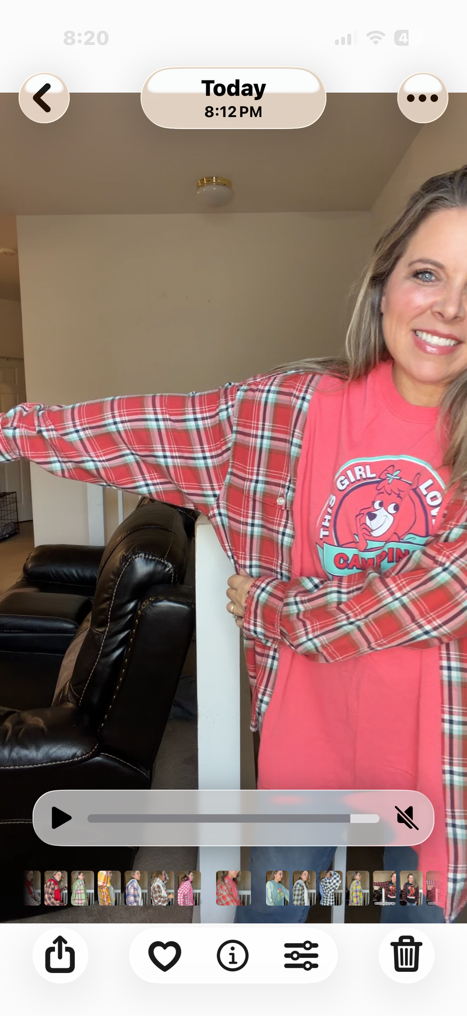 Upcycled Camping - women's 4X/5X T-shirt with flannel sleeves